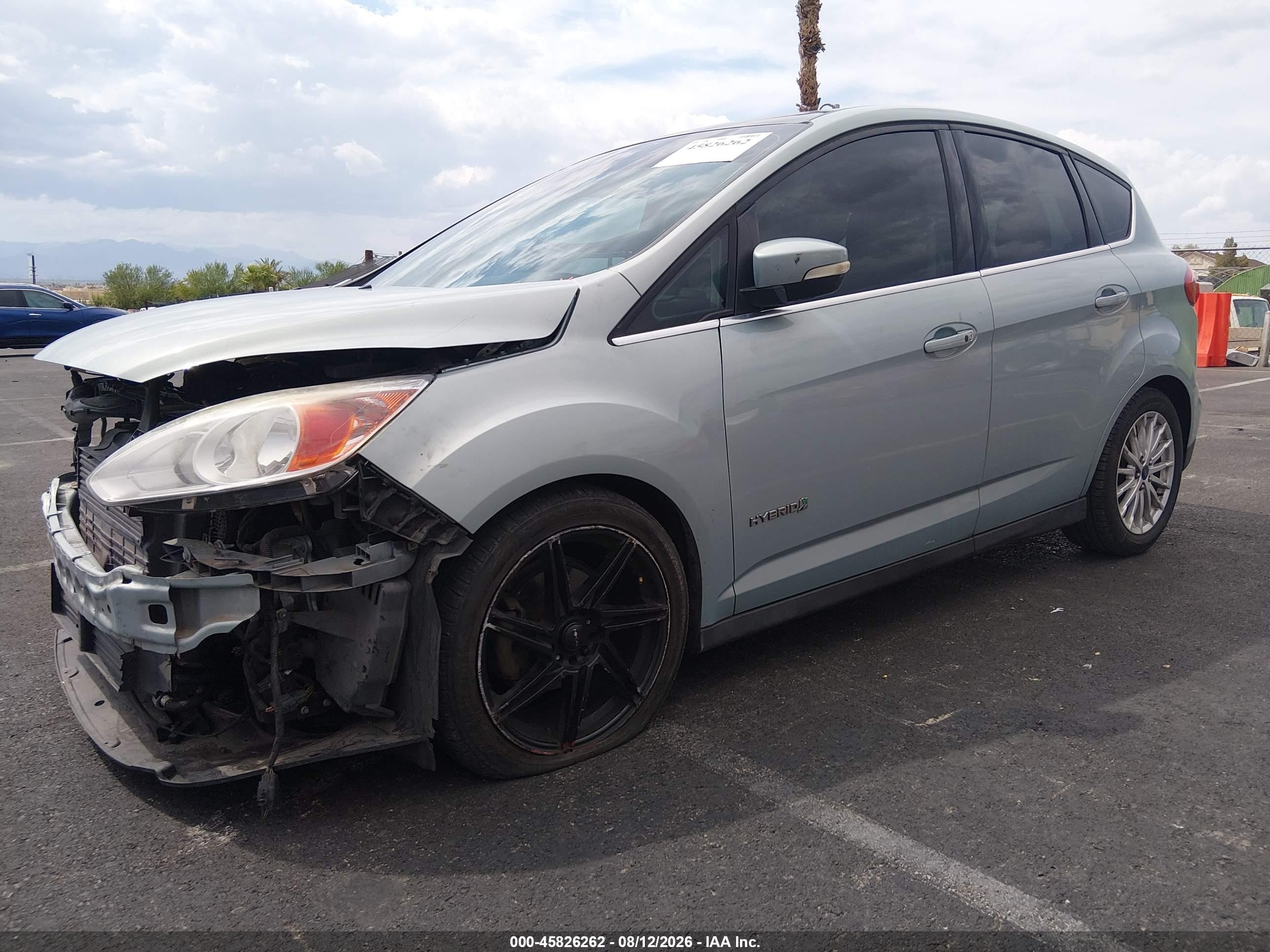 2013 Ford C-max Hybrid Sel Blue vin: 1FADP5BU5DL540268
