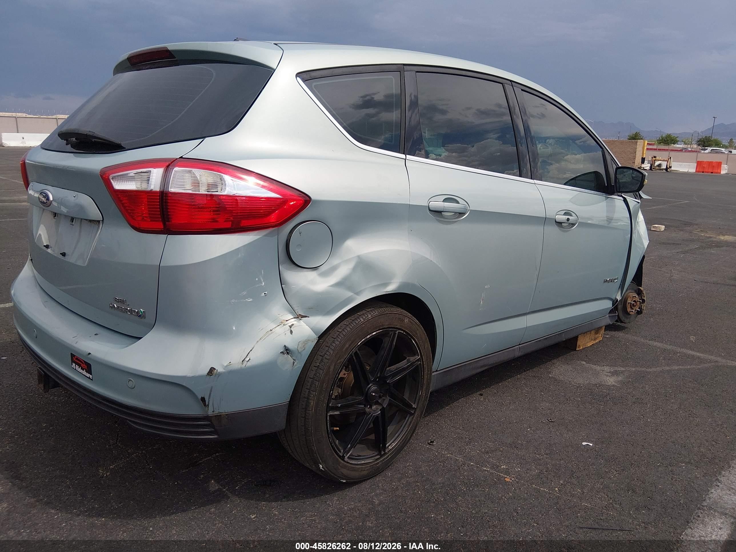 2013 Ford C-max Hybrid Sel Blue vin: 1FADP5BU5DL540268