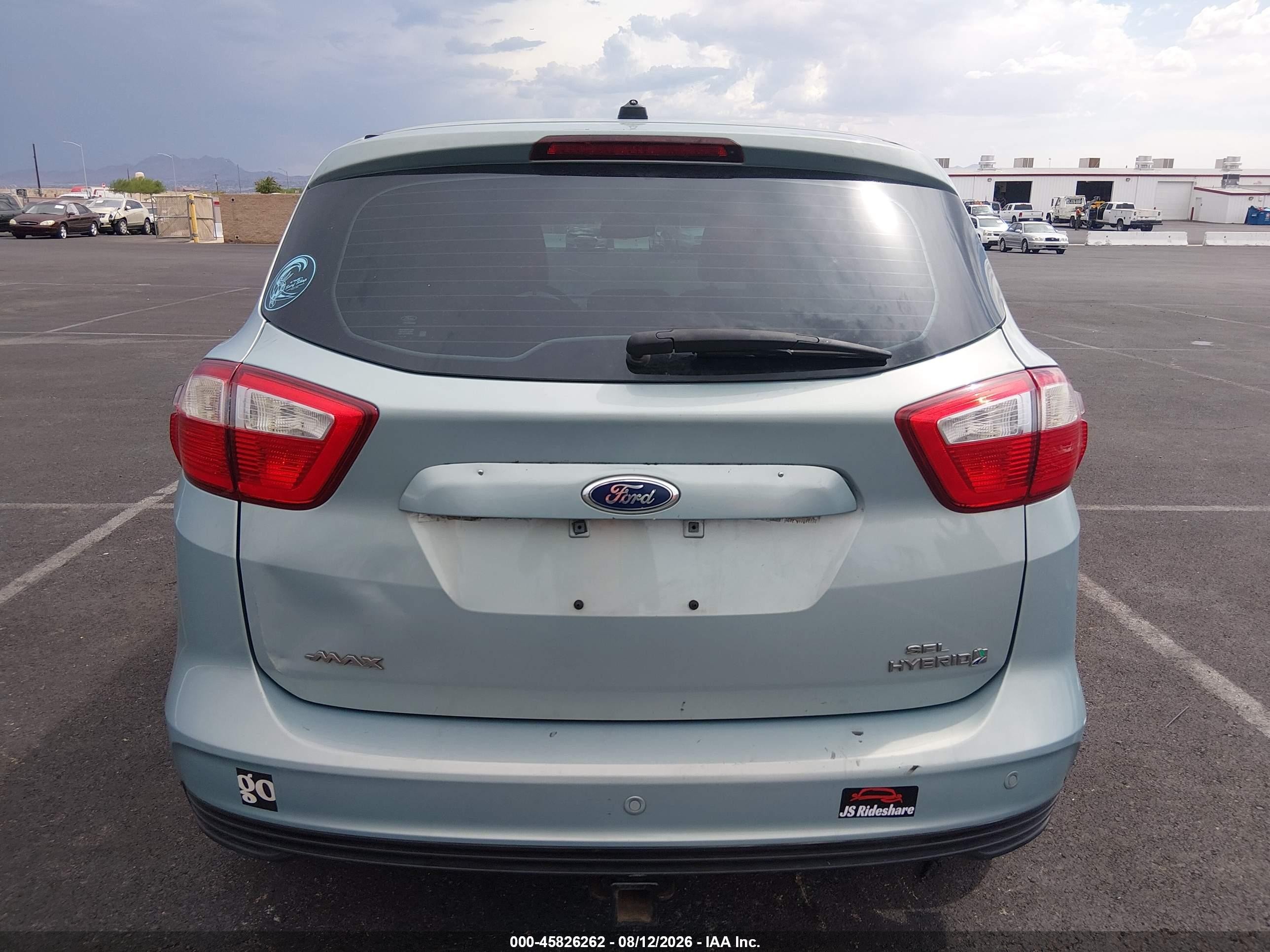 2013 Ford C-max Hybrid Sel Blue vin: 1FADP5BU5DL540268