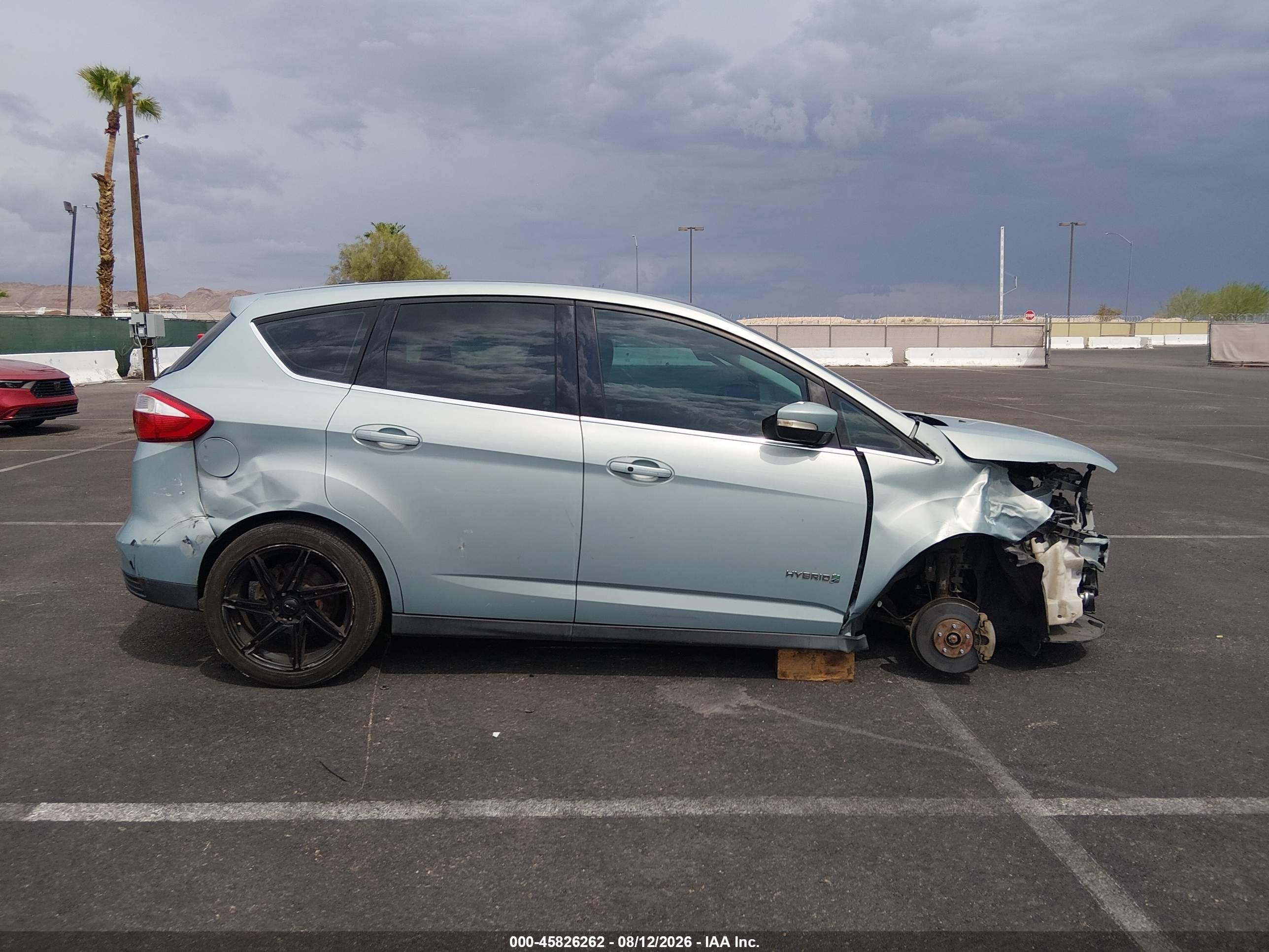 2013 Ford C-max Hybrid Sel Blue vin: 1FADP5BU5DL540268