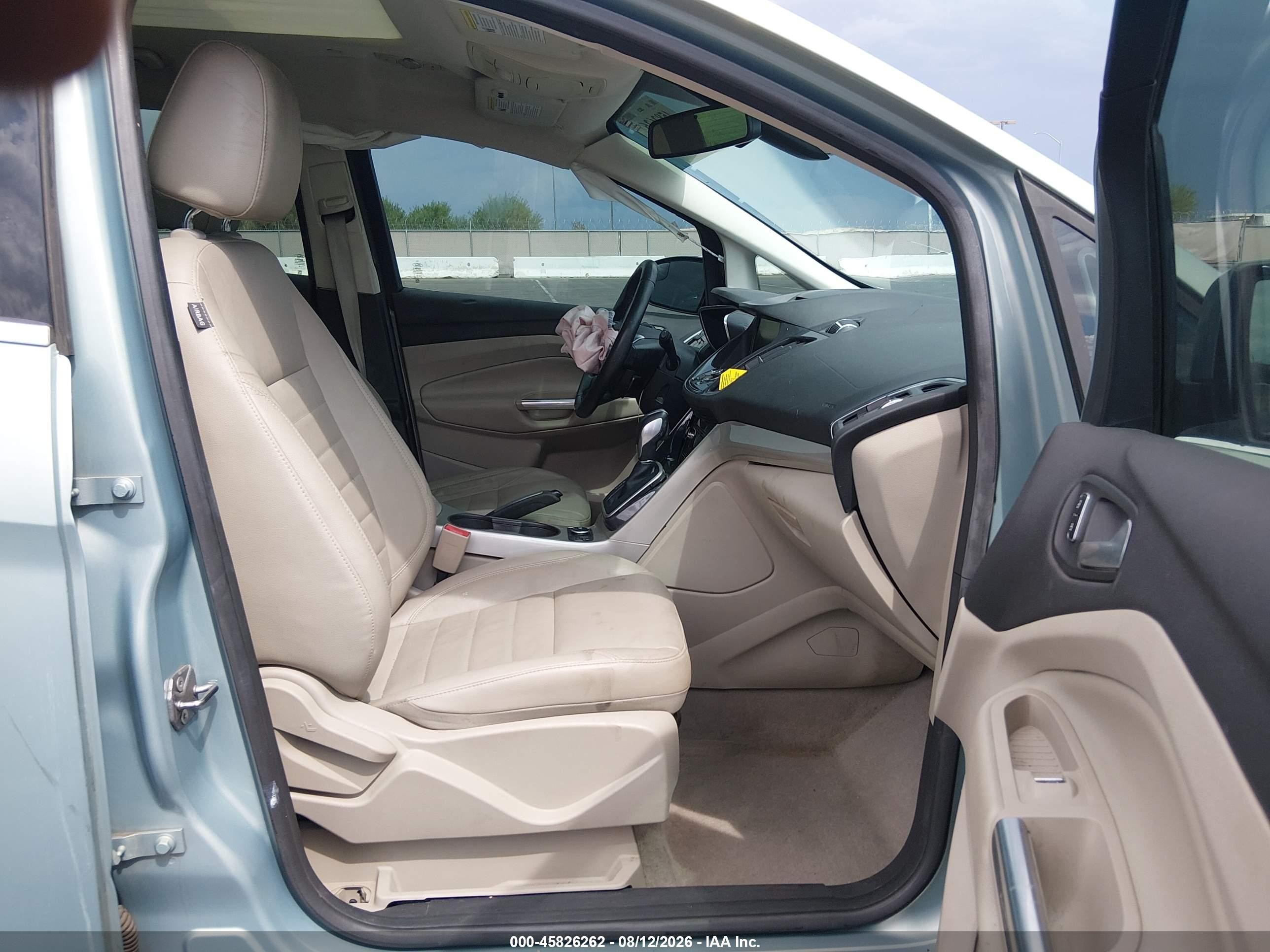 2013 Ford C-max Hybrid Sel Blue vin: 1FADP5BU5DL540268