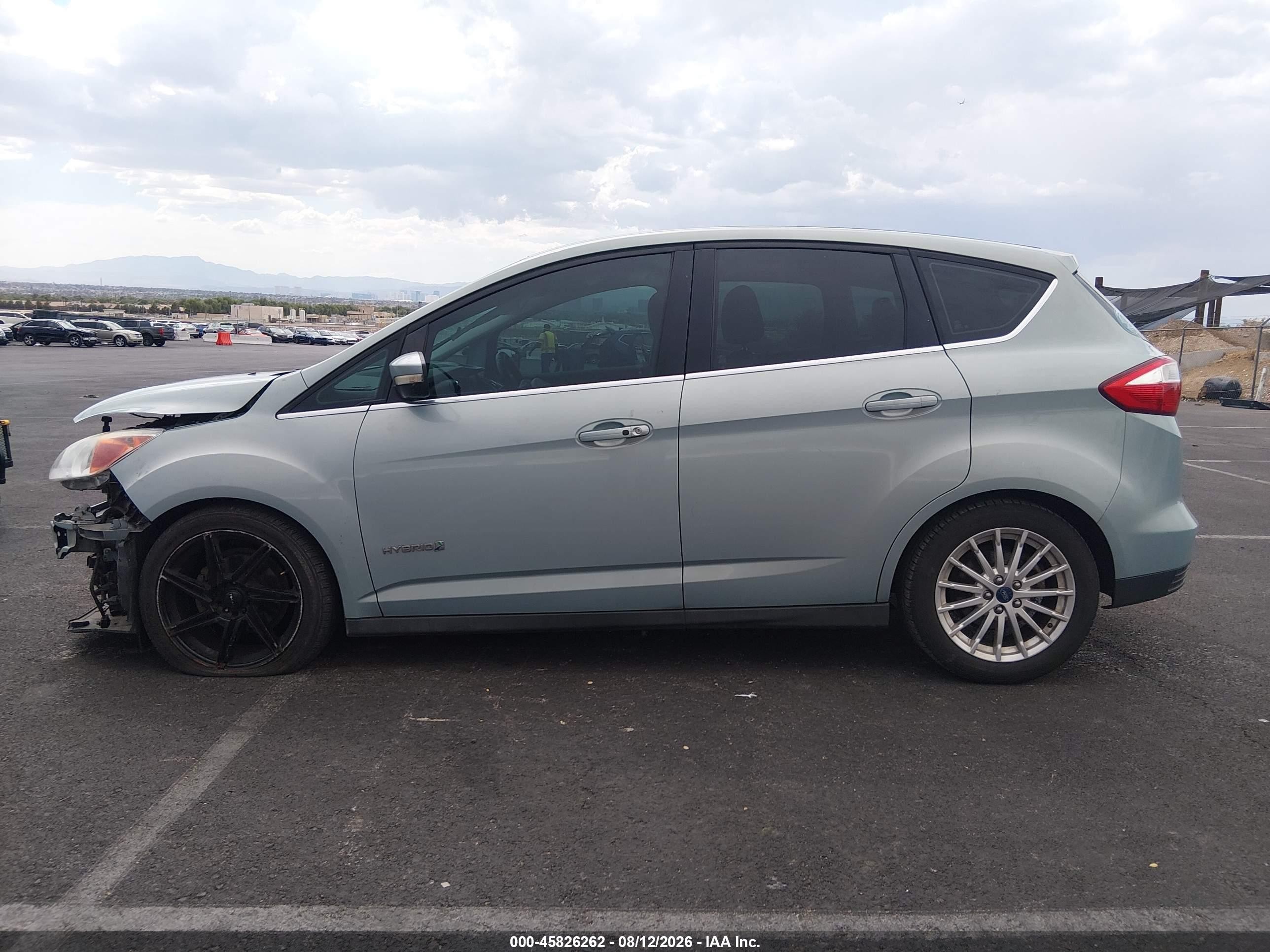 2013 Ford C-max Hybrid Sel Blue vin: 1FADP5BU5DL540268