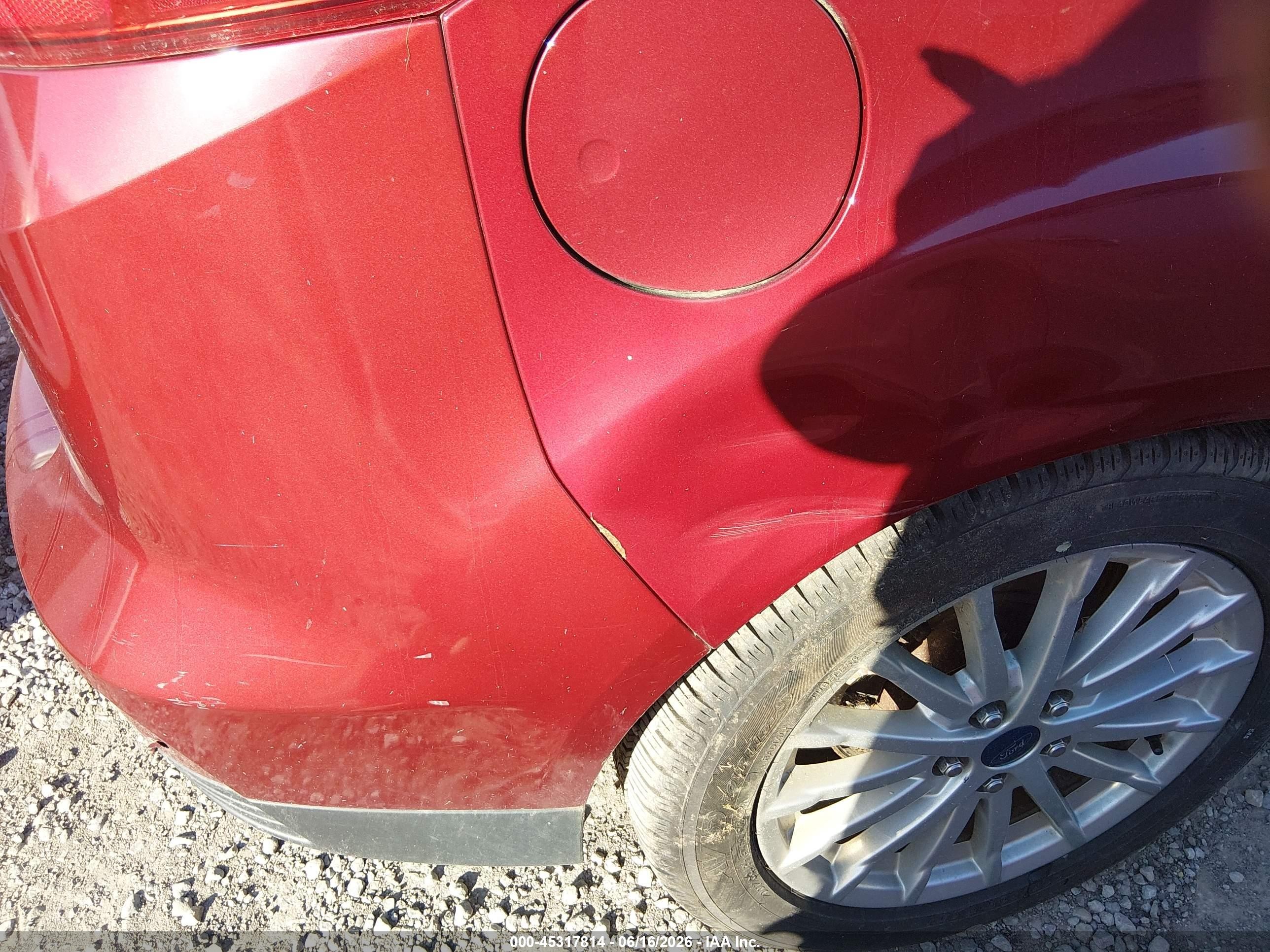 2013 Ford C-max Sel Red vin: 1FADP5BU5DL545597