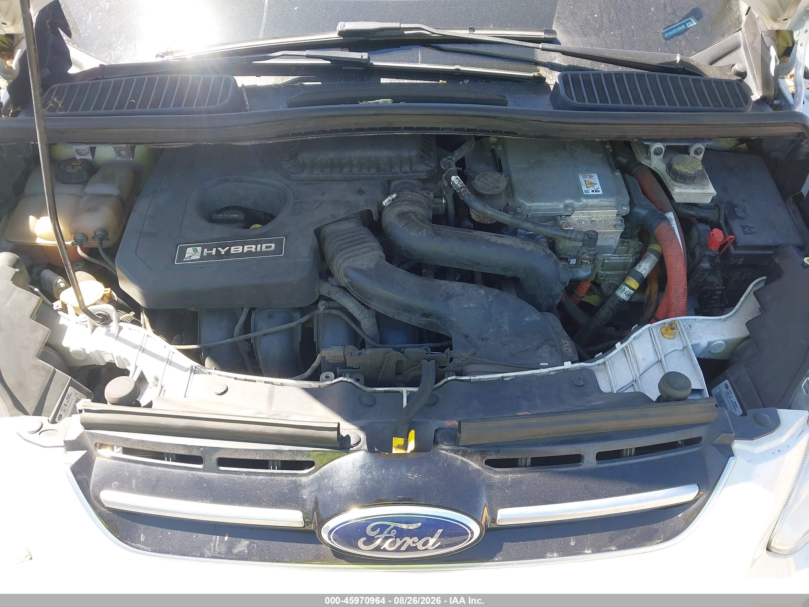 2013 Ford C-max Hybrid Sel Белый vin: 1FADP5BU5DL549438