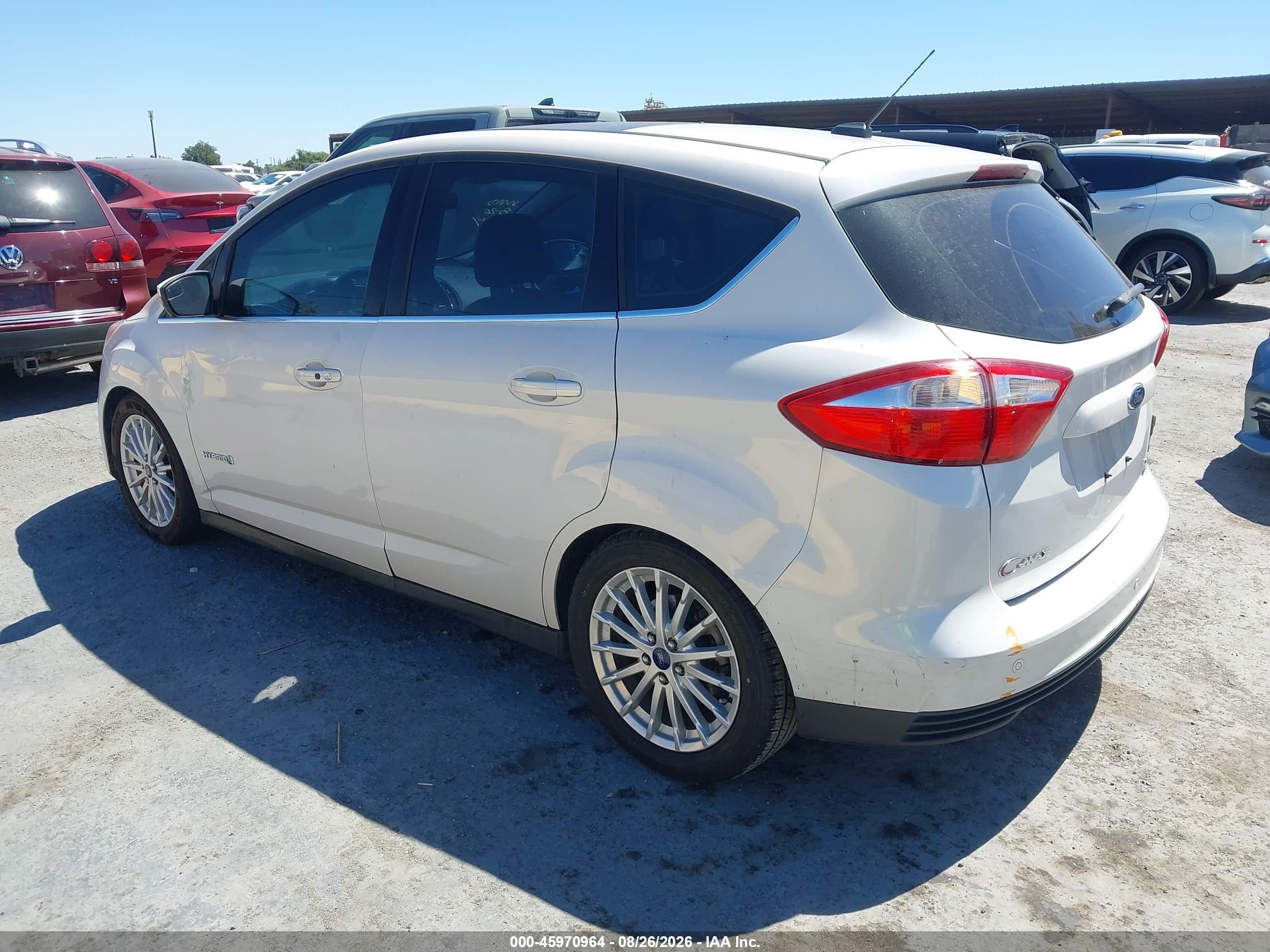 2013 Ford C-max Hybrid Sel Белый vin: 1FADP5BU5DL549438