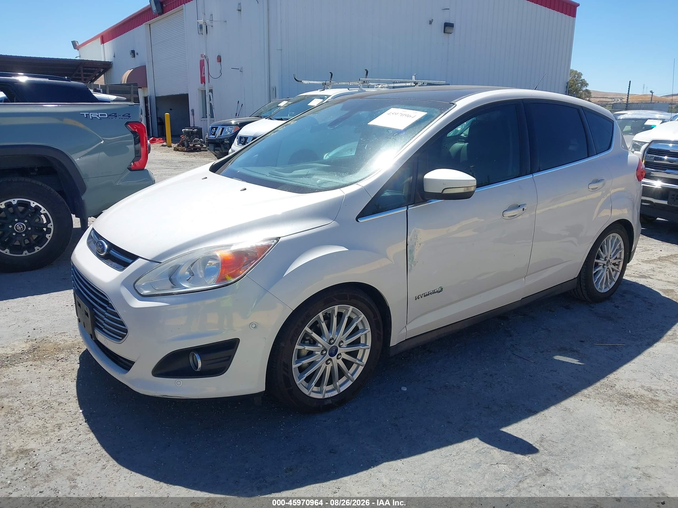 2013 Ford C-max Hybrid Sel Белый vin: 1FADP5BU5DL549438