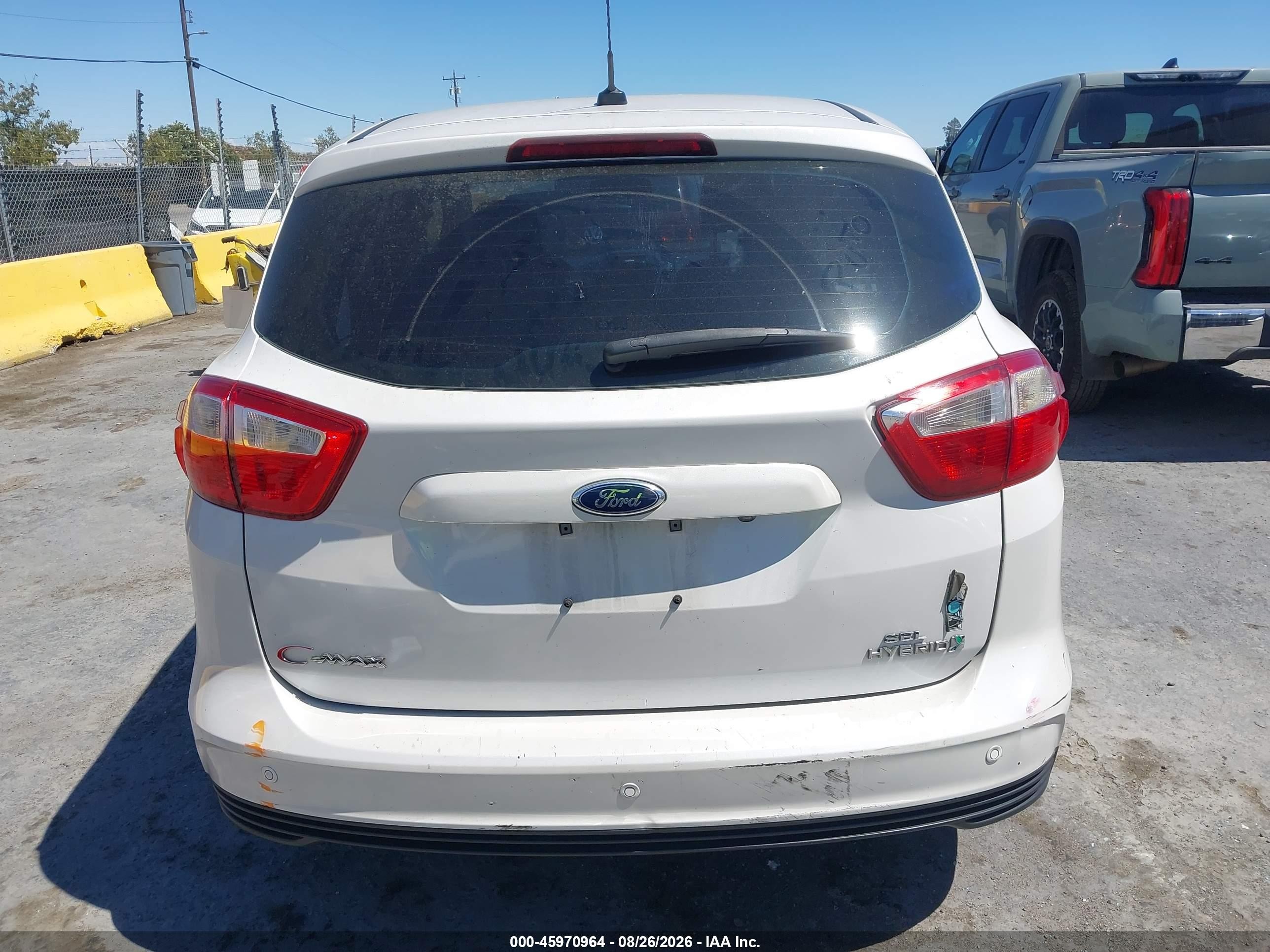 2013 Ford C-max Hybrid Sel Белый vin: 1FADP5BU5DL549438