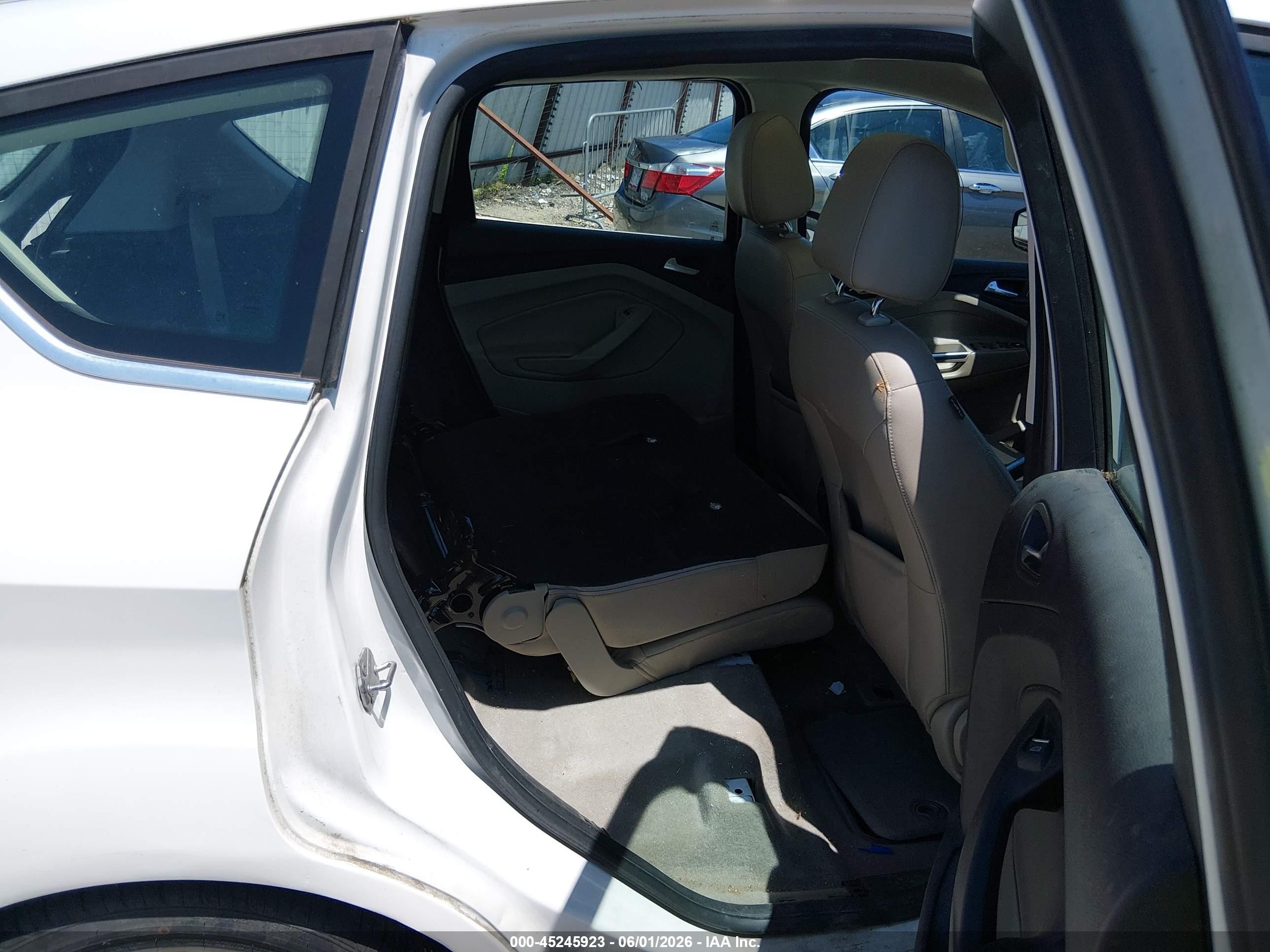 2014 Ford C-max Hybrid Sel White vin: 1FADP5BU5EL503111