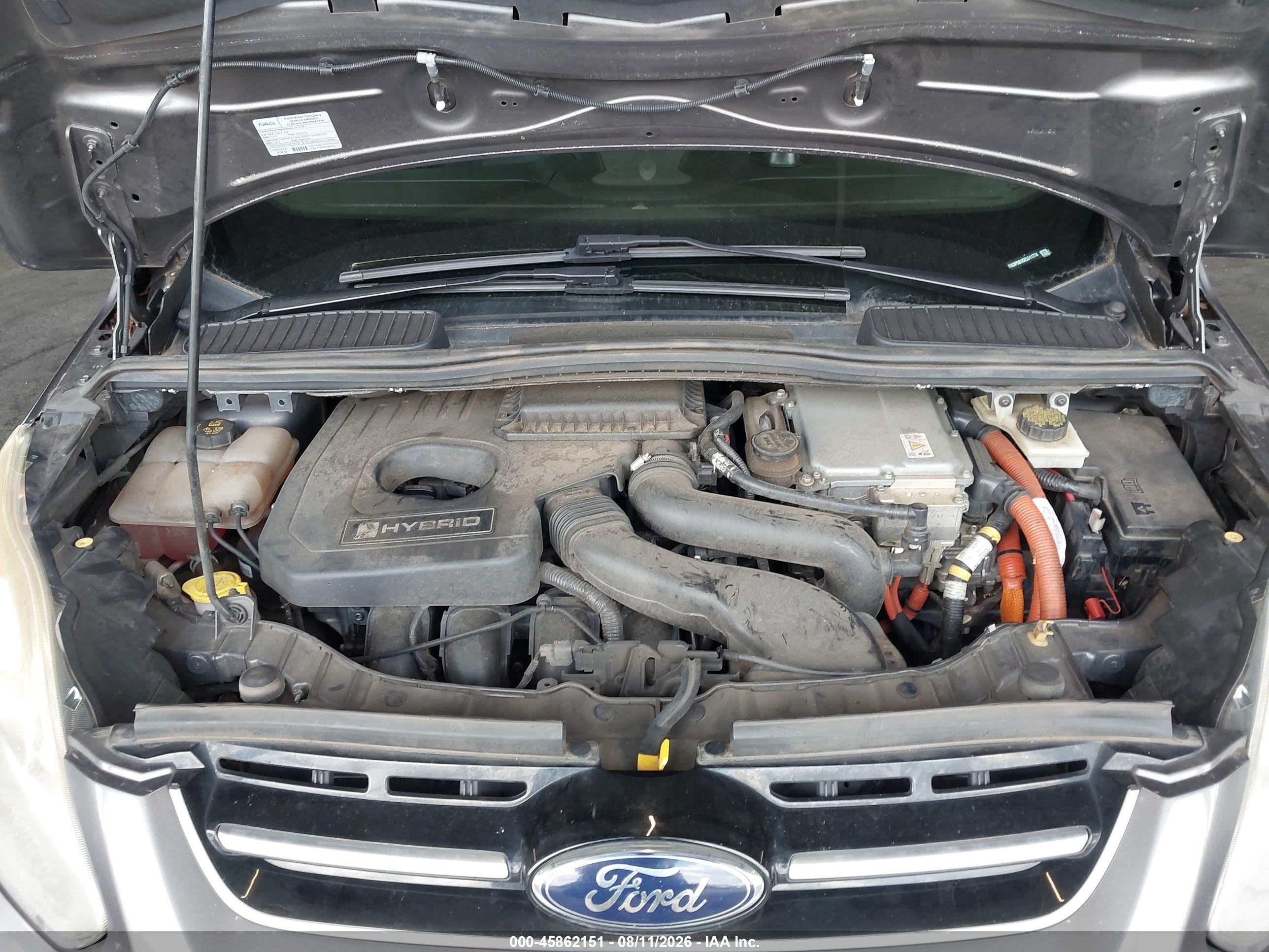 2014 Ford C-max Hybrid Sel Silver vin: 1FADP5BU5EL511774