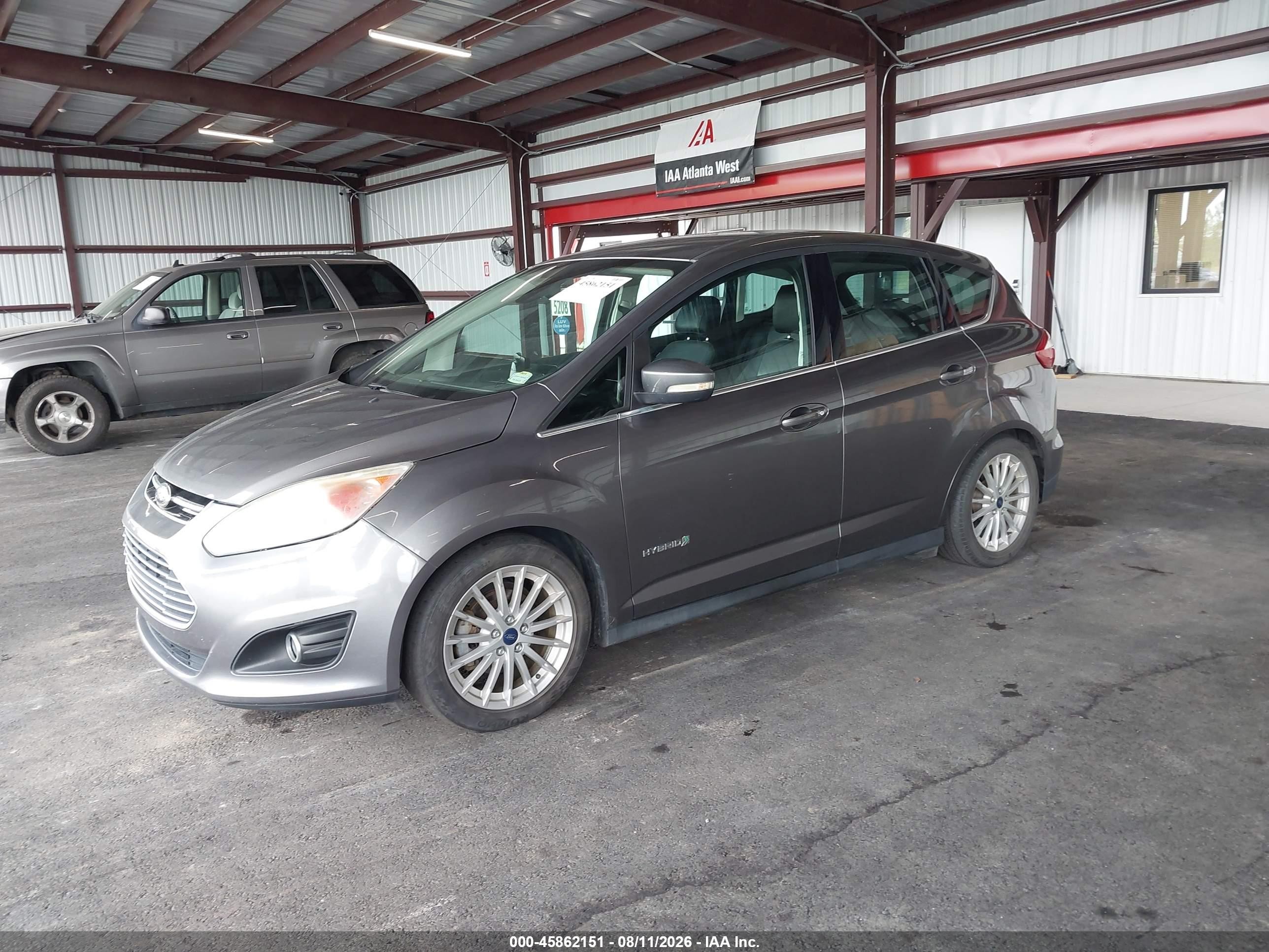 2014 Ford C-max Hybrid Sel Silver vin: 1FADP5BU5EL511774