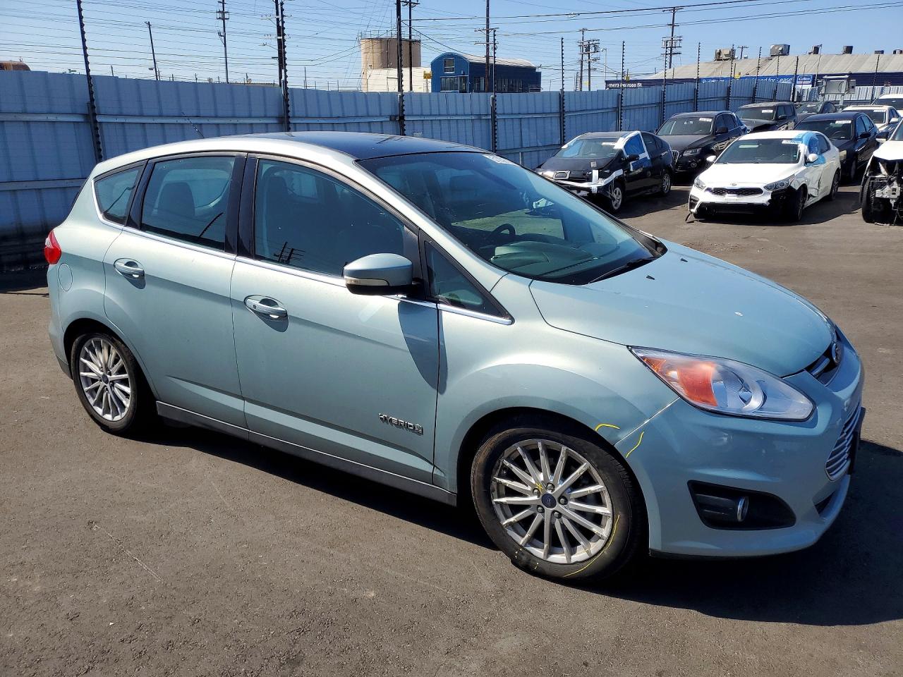 2014 Ford C-max Turquoise vin: 1FADP5BU5EL515517