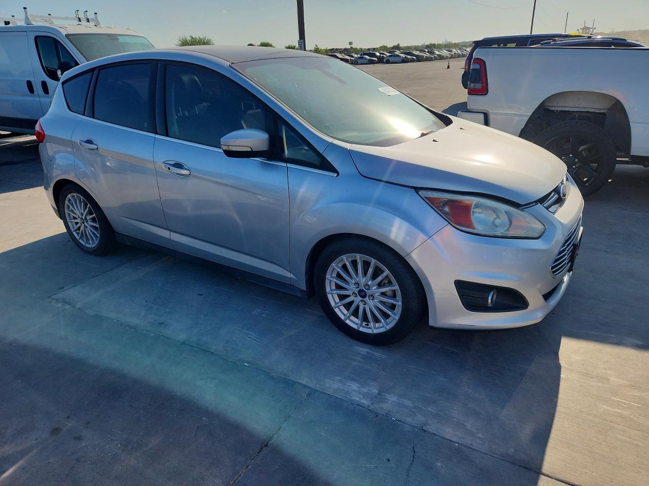 2014 Ford C-max Sel Silver vin: 1FADP5BU5EL518532
