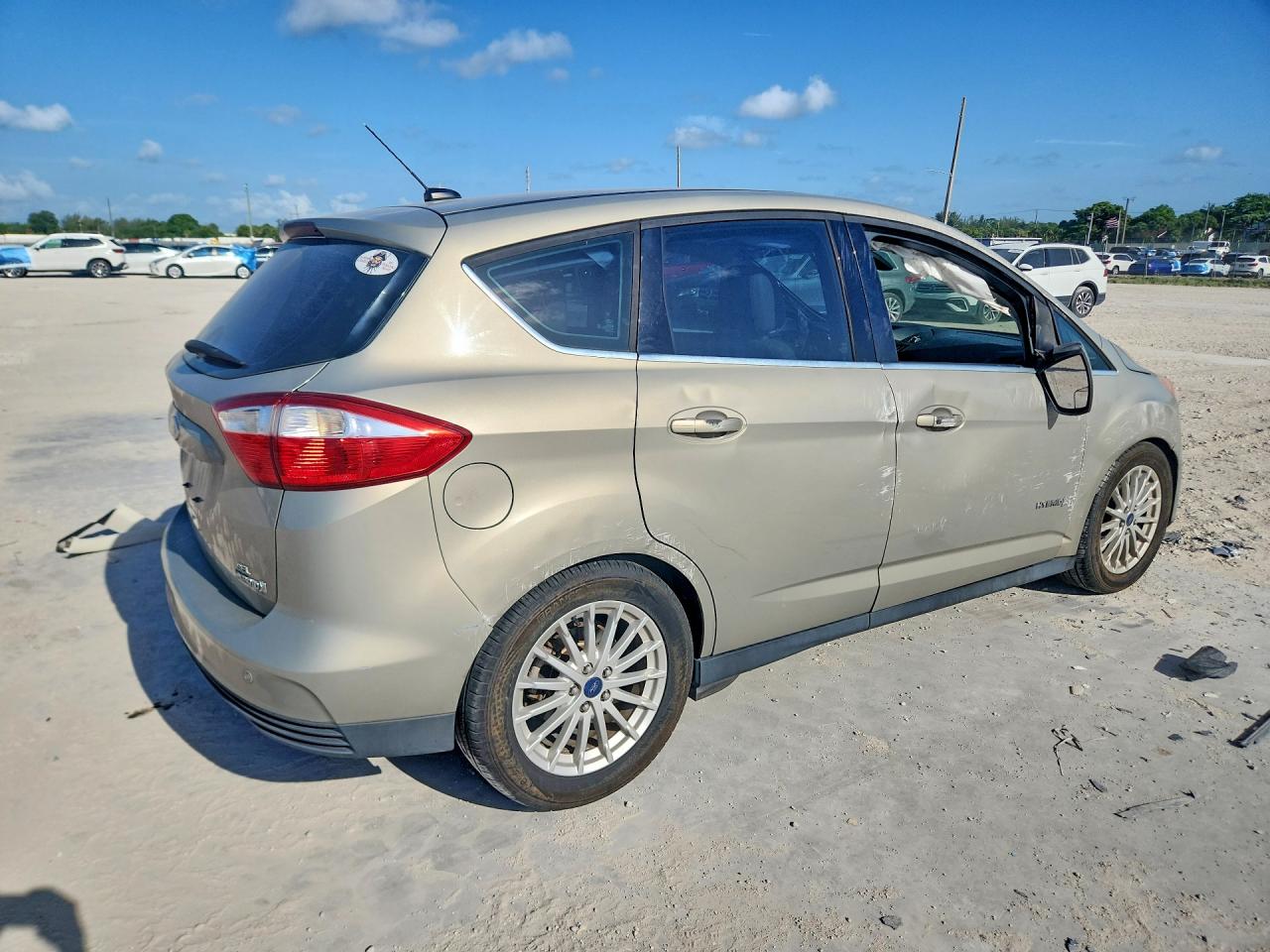 2015 Ford C-max Sel Beige vin: 1FADP5BU5FL107780