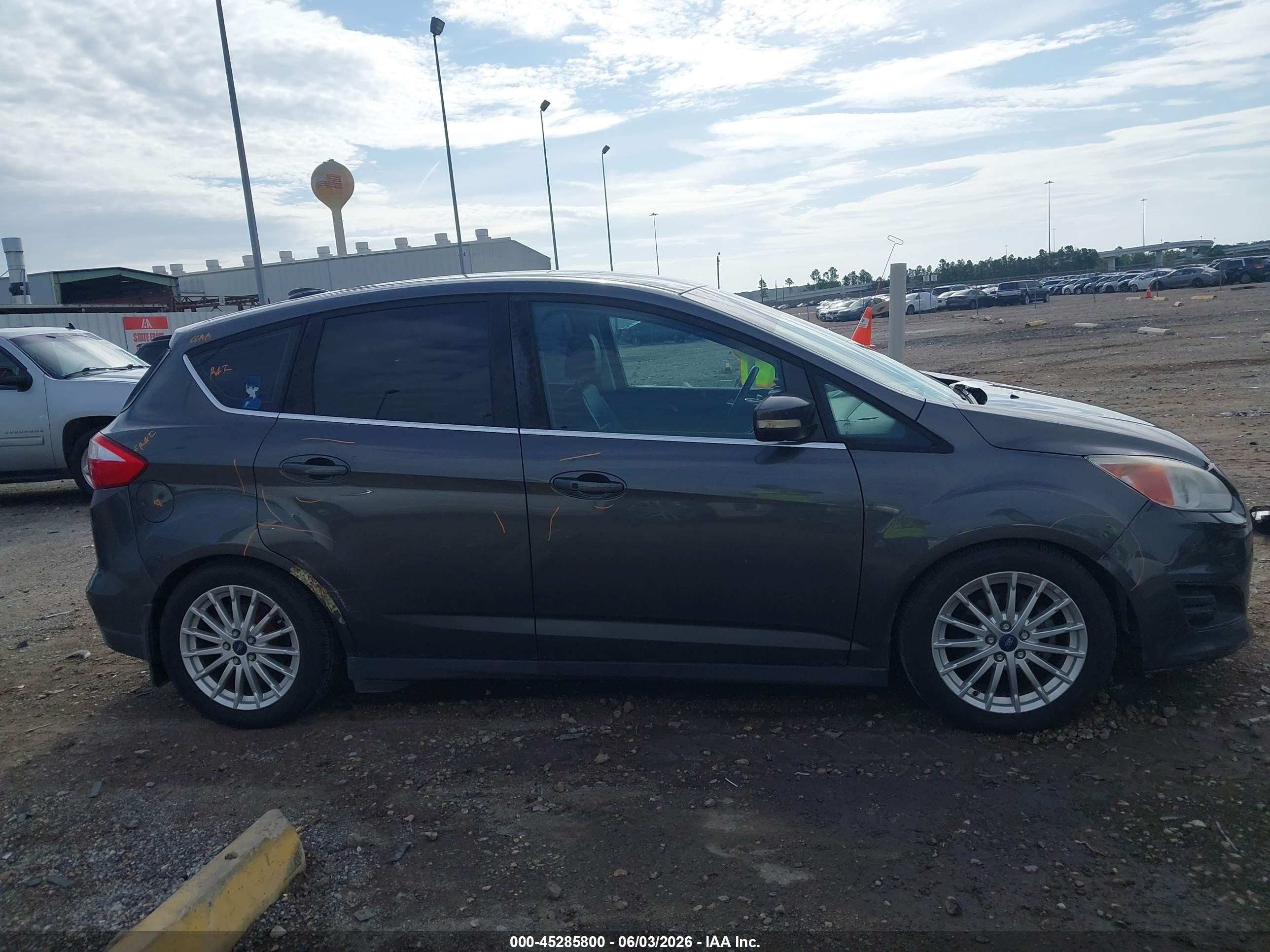 2015 Ford C-max Hybrid Sel Gray vin: 1FADP5BU5FL115572