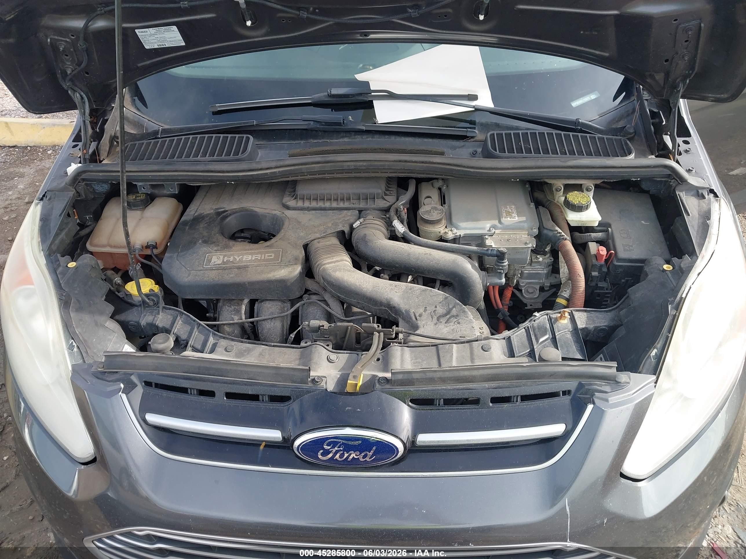 2015 Ford C-max Hybrid Sel Gray vin: 1FADP5BU5FL115572