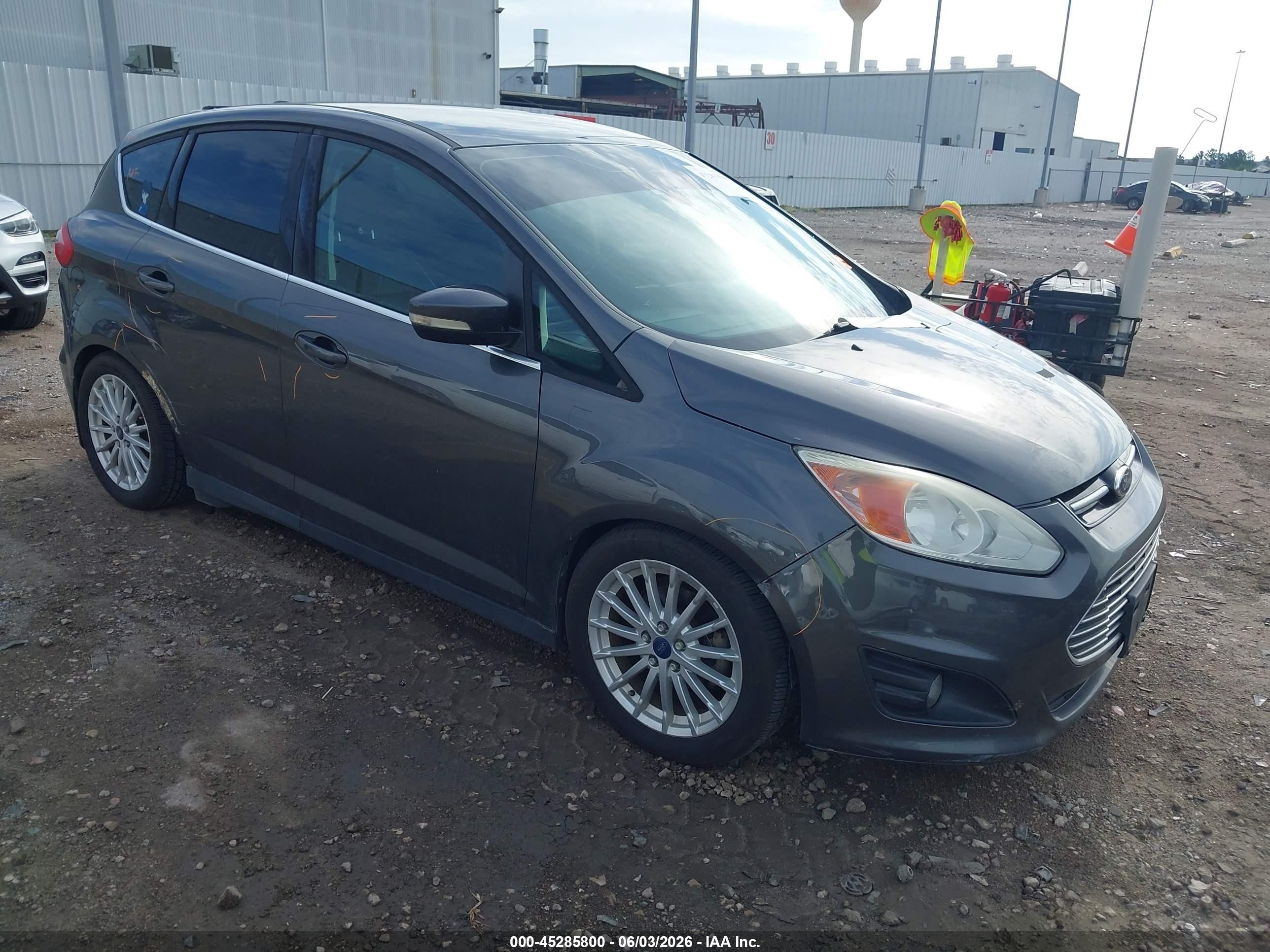 2015 Ford C-max Hybrid Sel Gray vin: 1FADP5BU5FL115572