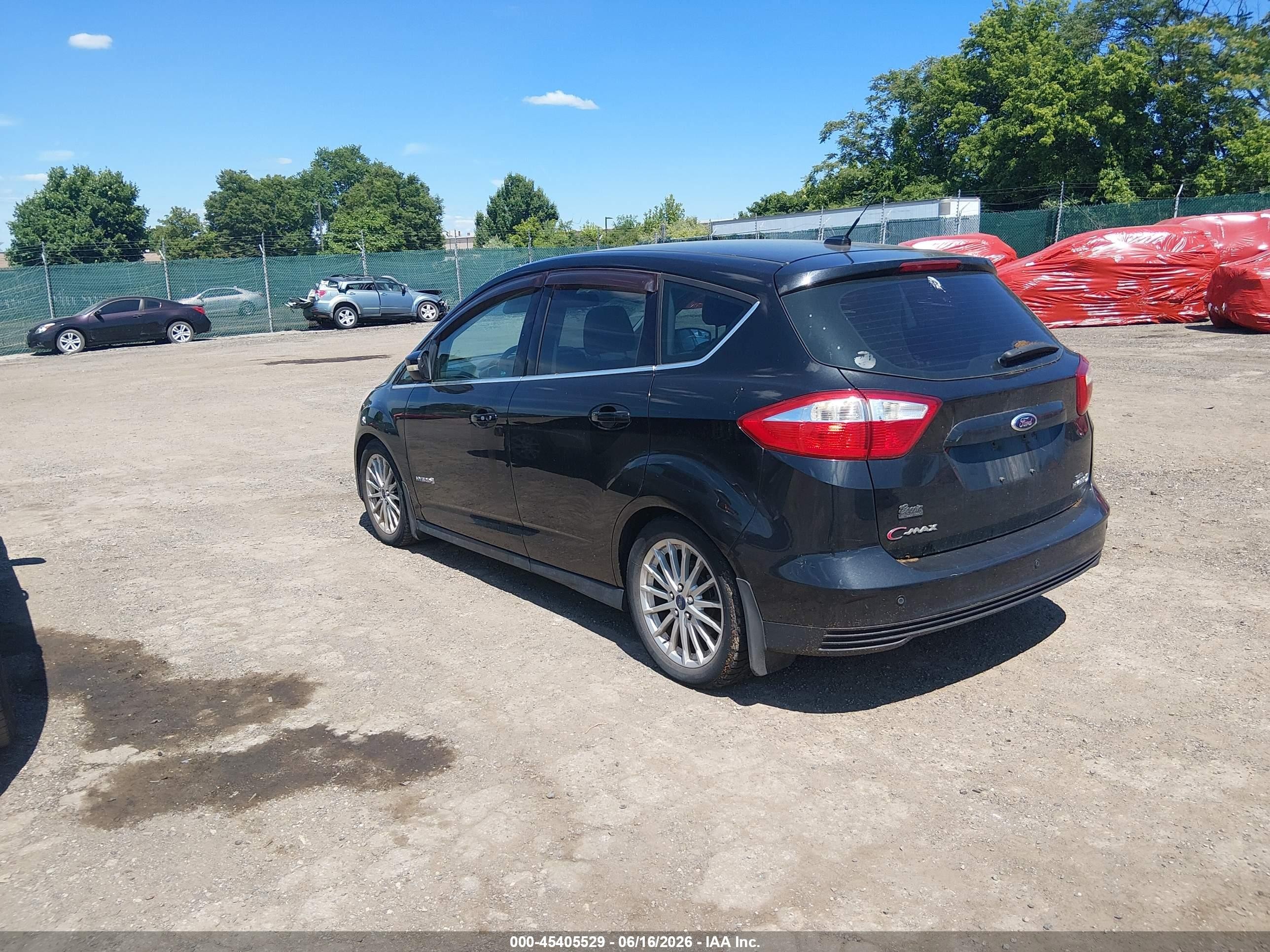 2013 Ford C-max Hybrid Sel Черный vin: 1FADP5BU6DL512561