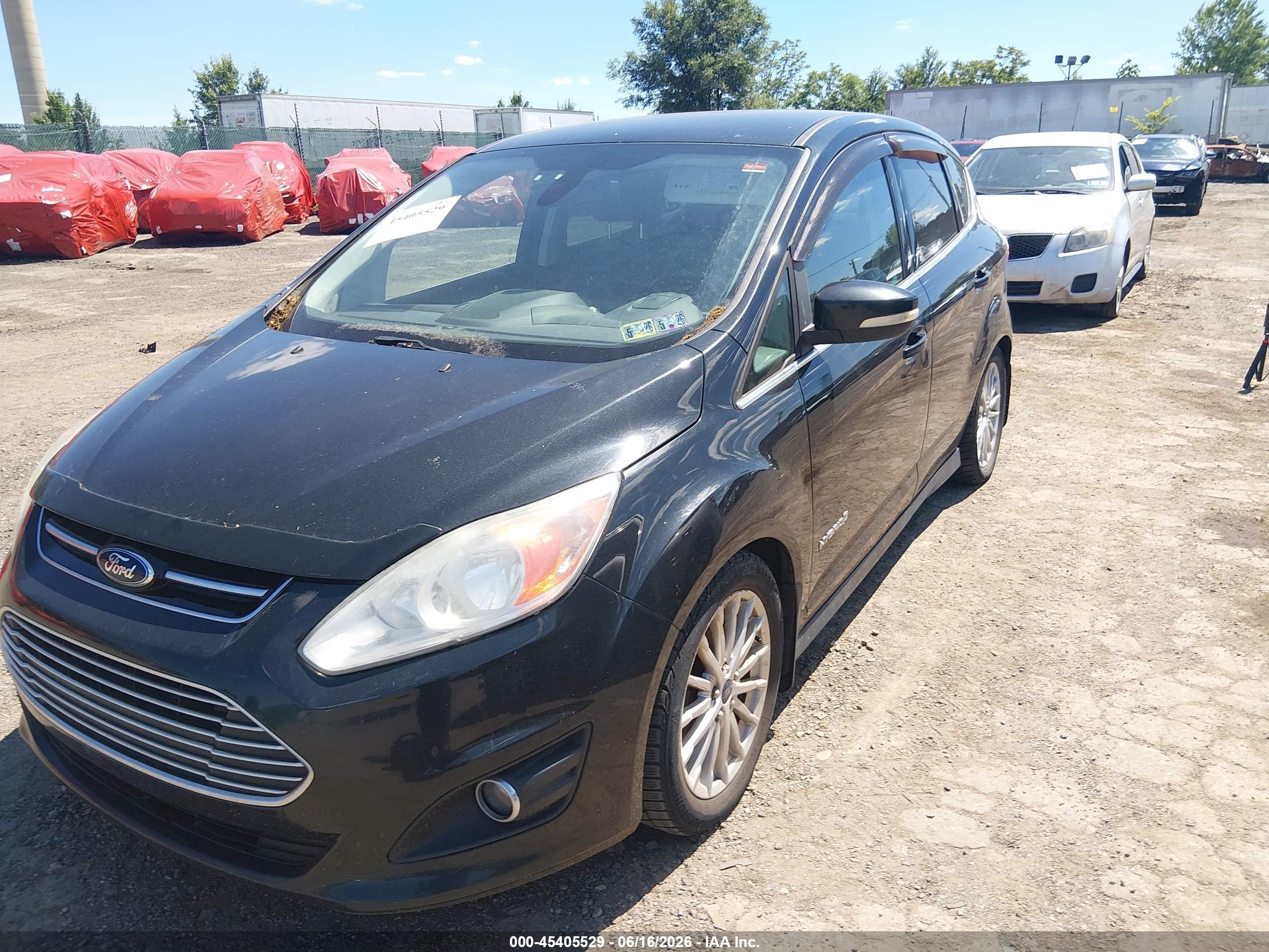 2013 Ford C-max Hybrid Sel Черный vin: 1FADP5BU6DL512561
