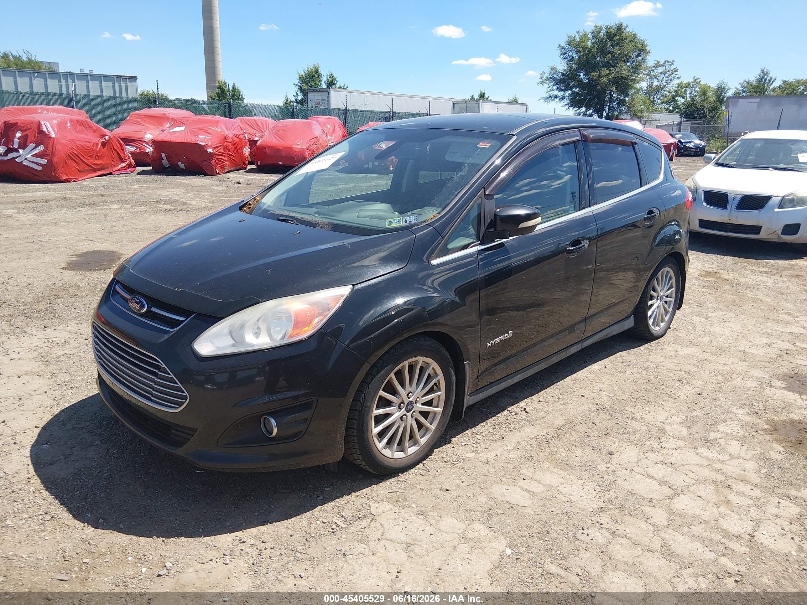 2013 Ford C-max Hybrid Sel Черный vin: 1FADP5BU6DL512561
