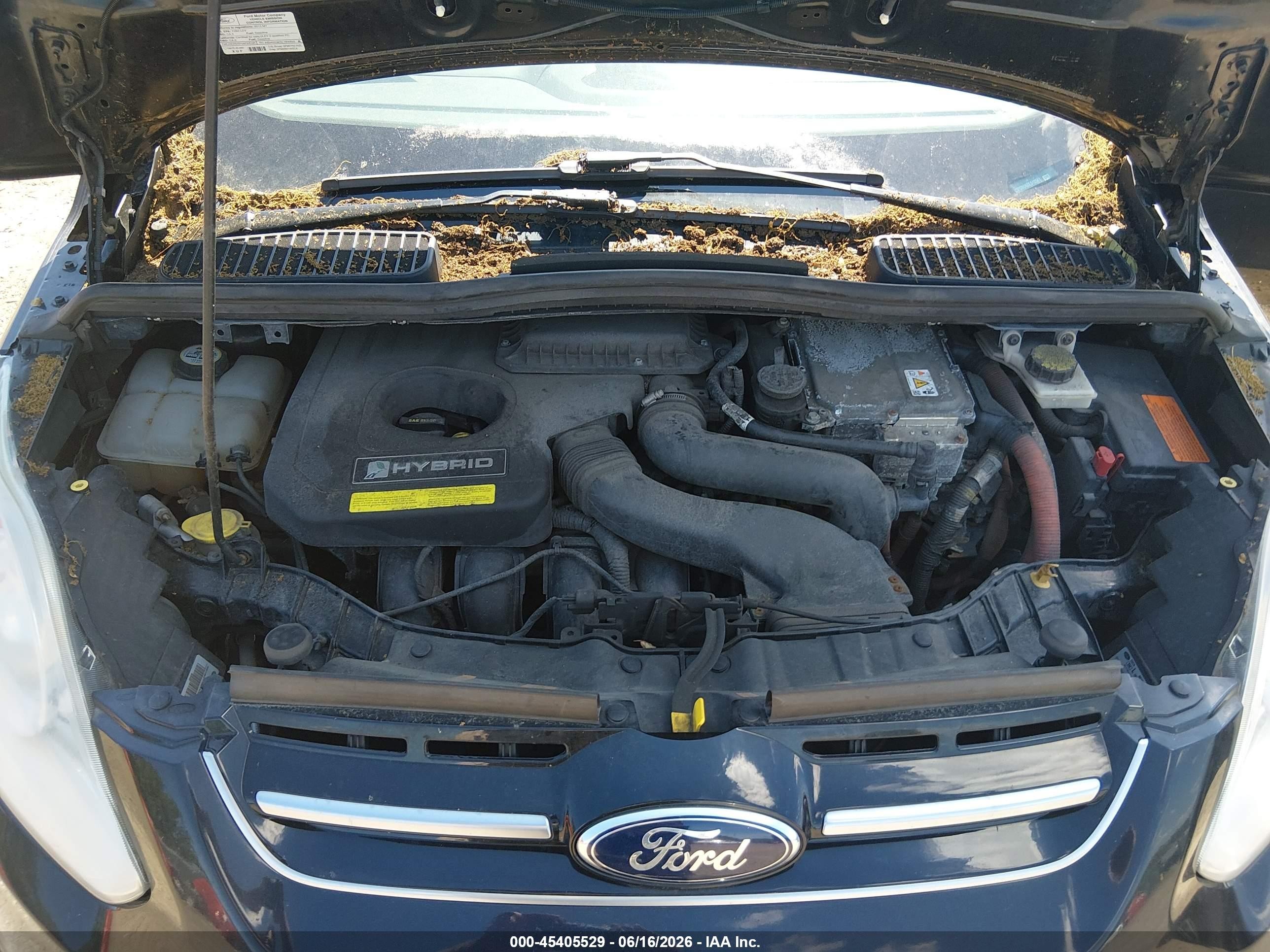 2013 Ford C-max Hybrid Sel Черный vin: 1FADP5BU6DL512561