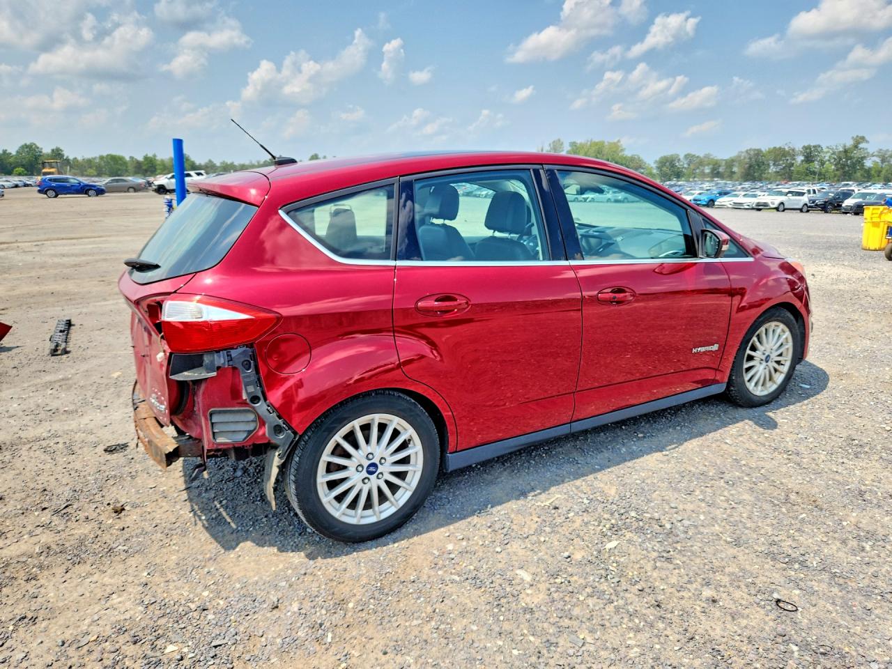 2013 Ford C-max Sel Red vin: 1FADP5BU6DL520885