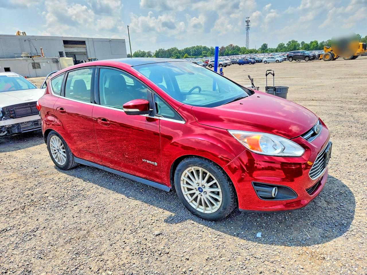 2013 Ford C-max Sel Red vin: 1FADP5BU6DL520885