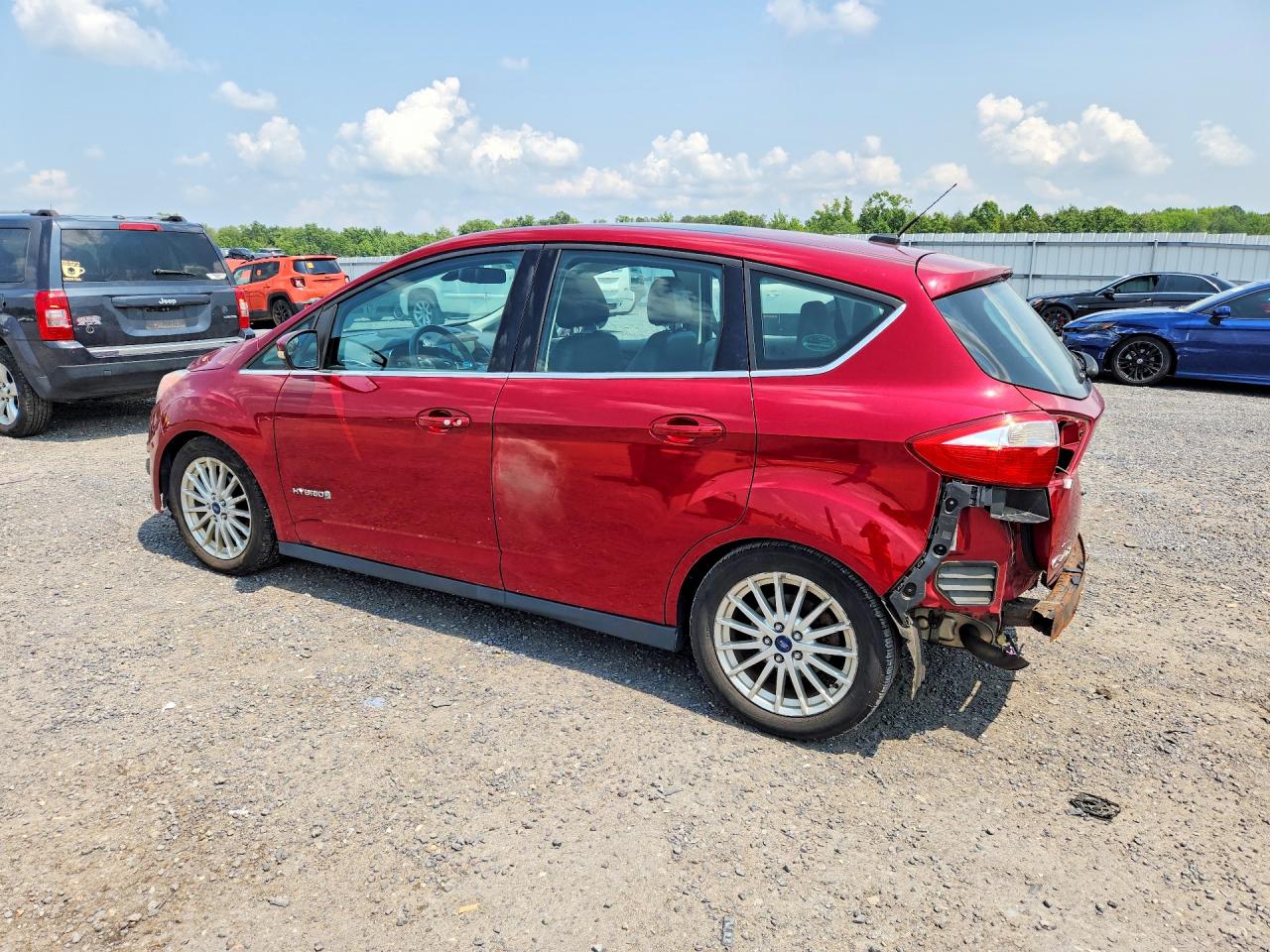 2013 Ford C-max Sel Red vin: 1FADP5BU6DL520885