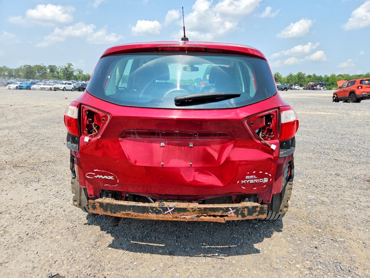 2013 Ford C-max Sel Red vin: 1FADP5BU6DL520885