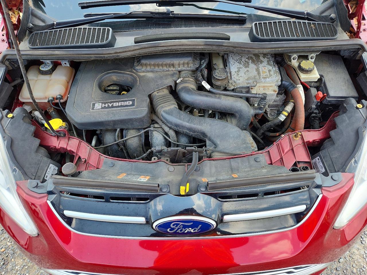 2013 Ford C-max Sel Red vin: 1FADP5BU6DL520885