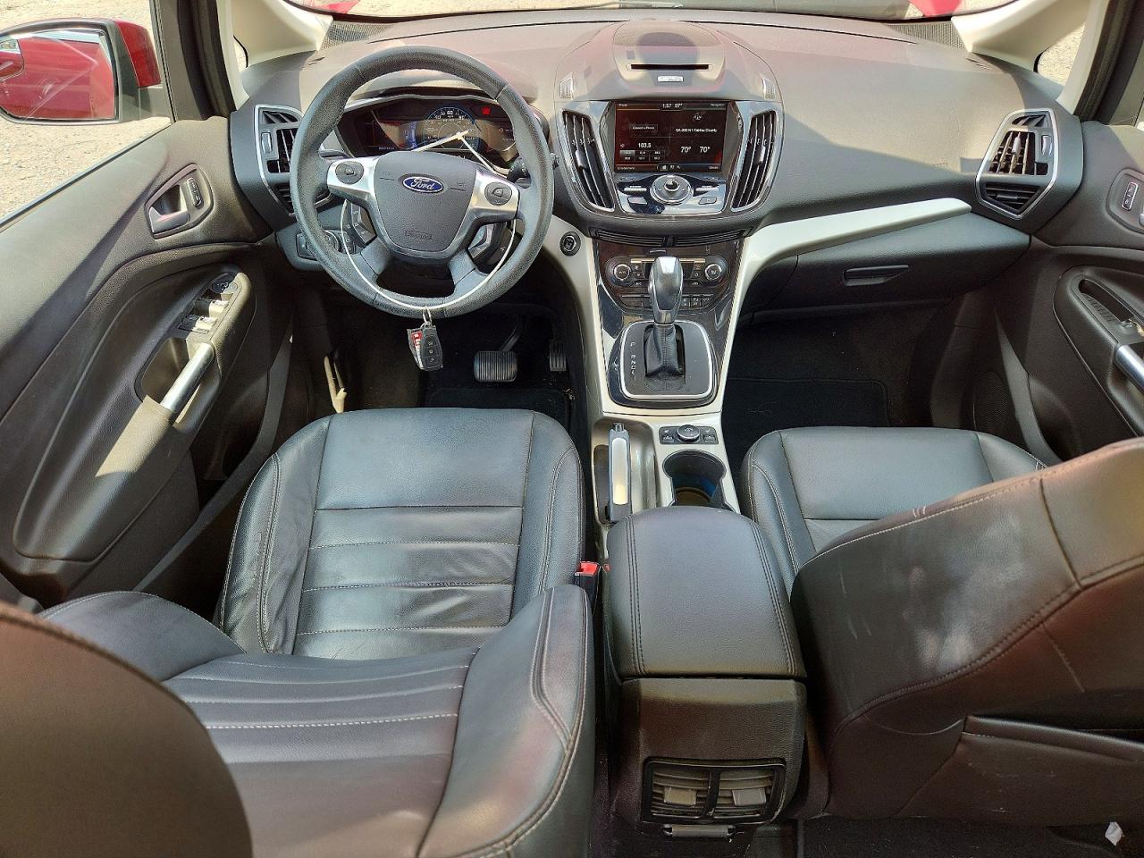 2013 Ford C-max Sel Red vin: 1FADP5BU6DL520885