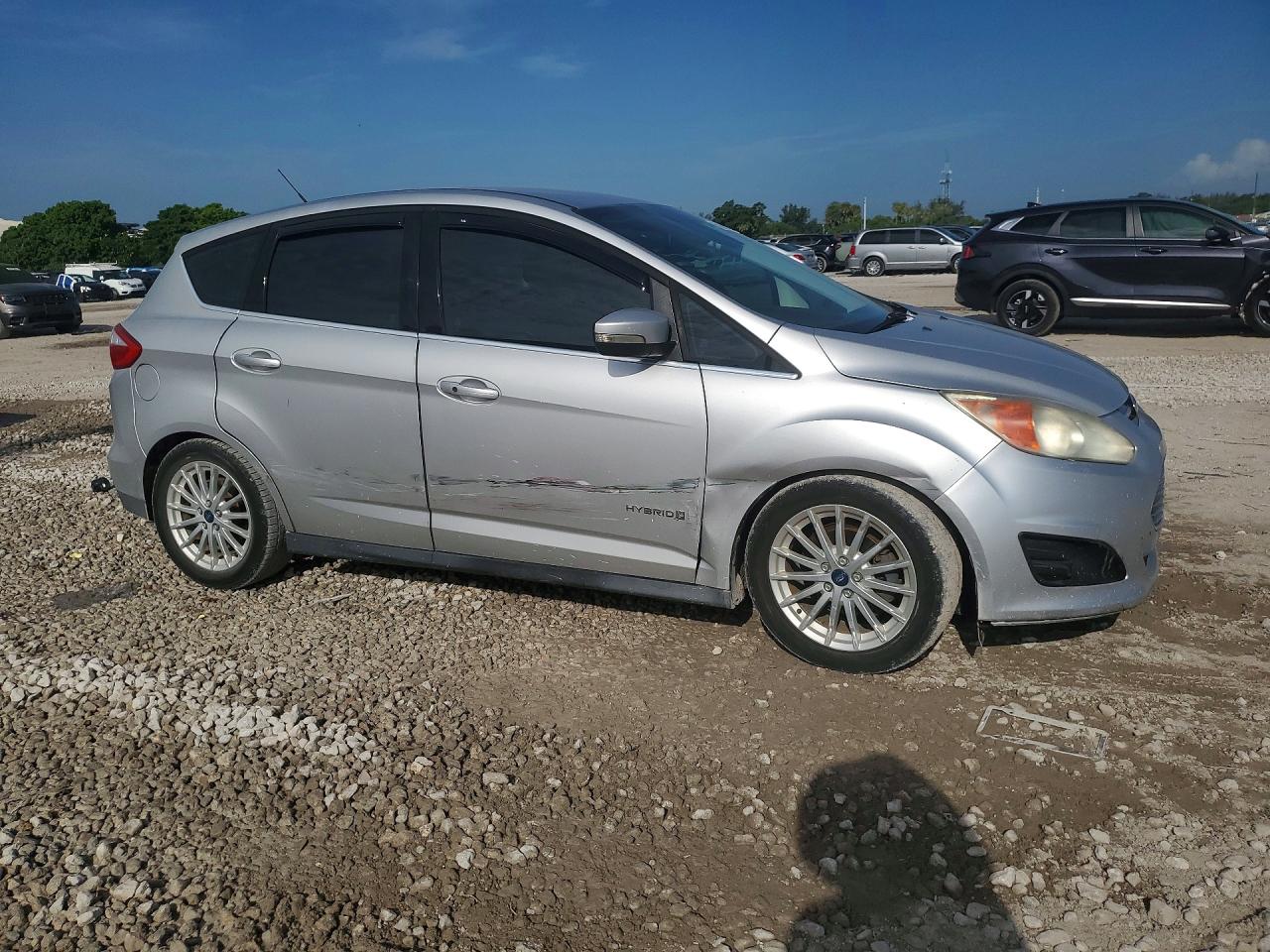 2013 Ford C-max Energi Sel Silver vin: 1FADP5BU6DL524936