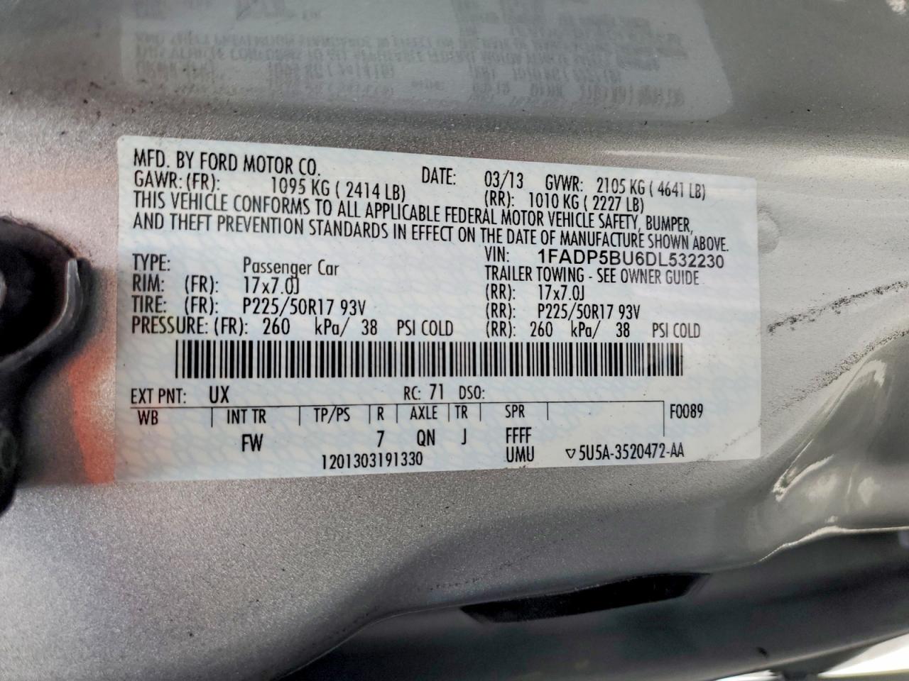 2013 Ford C-max Sel Silver vin: 1FADP5BU6DL532230