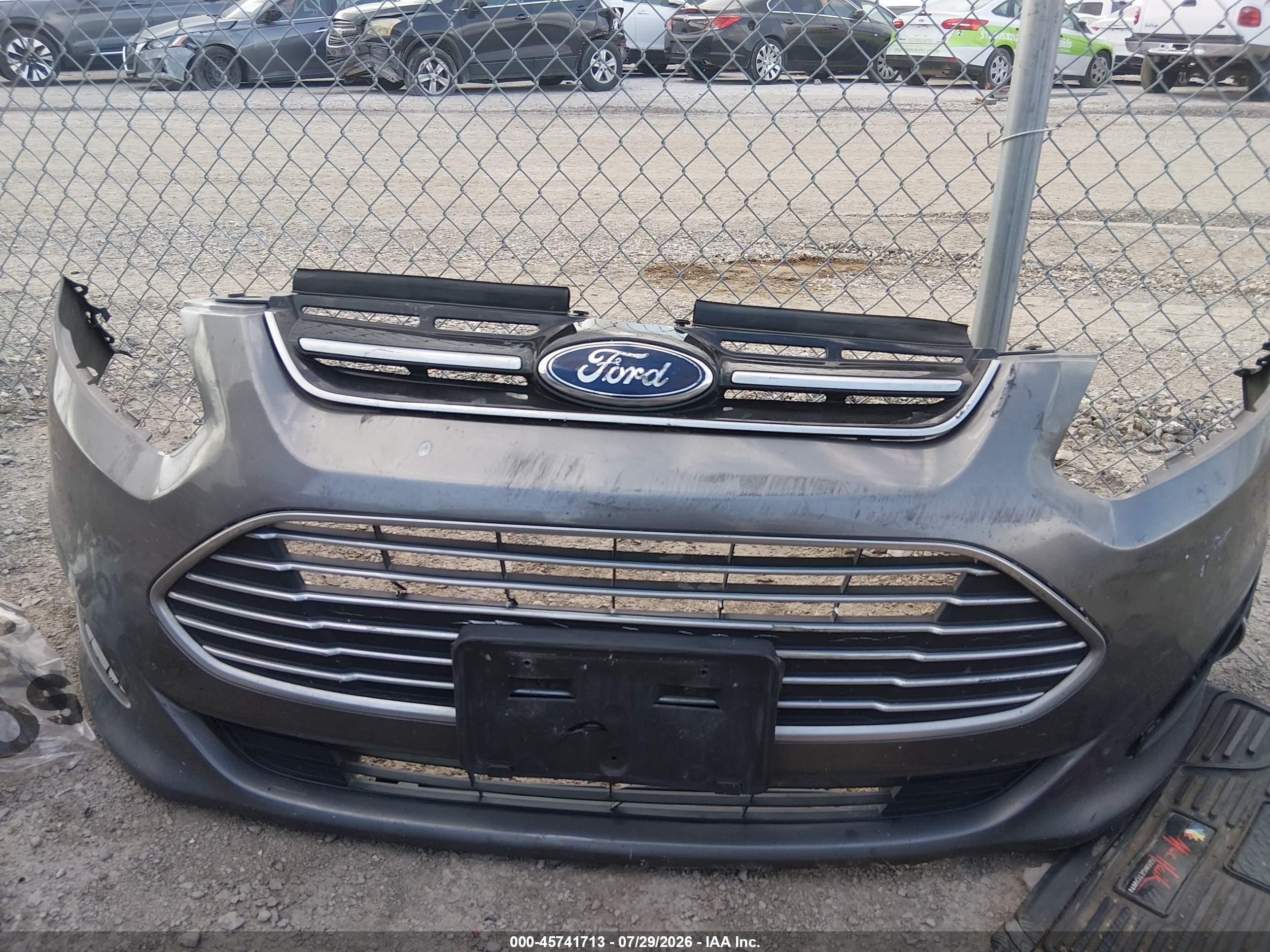 2013 Ford C-max Hybrid Sel Gray vin: 1FADP5BU6DL542837