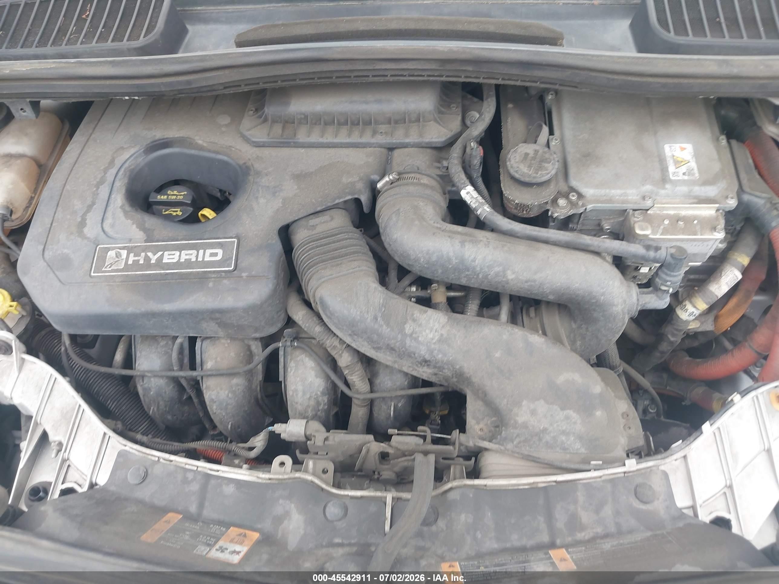 2013 Ford C-max Hybrid Sel Silver vin: 1FADP5BU6DL555734