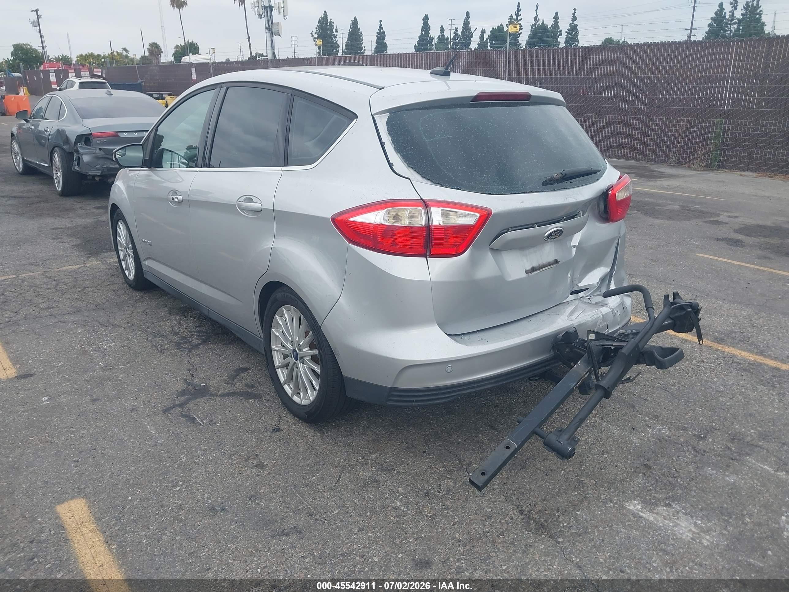 2013 Ford C-max Hybrid Sel Silver vin: 1FADP5BU6DL555734