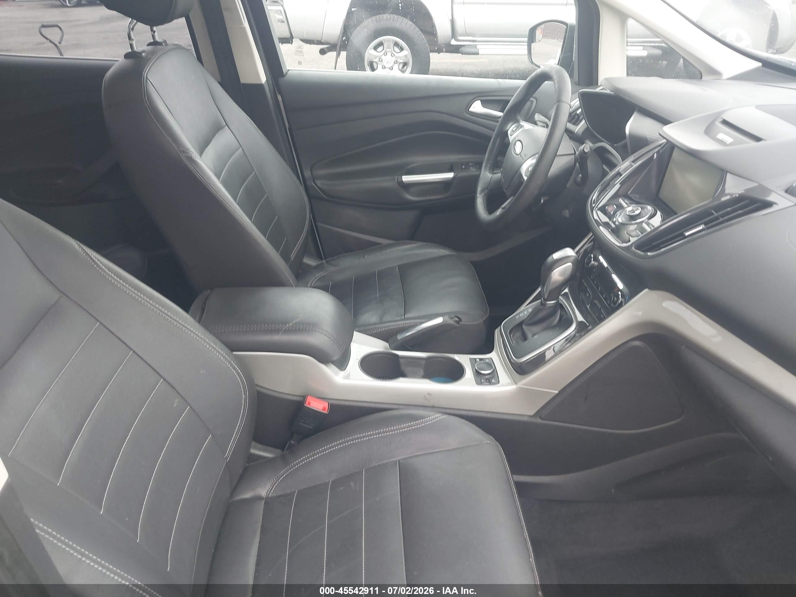 2013 Ford C-max Hybrid Sel Silver vin: 1FADP5BU6DL555734