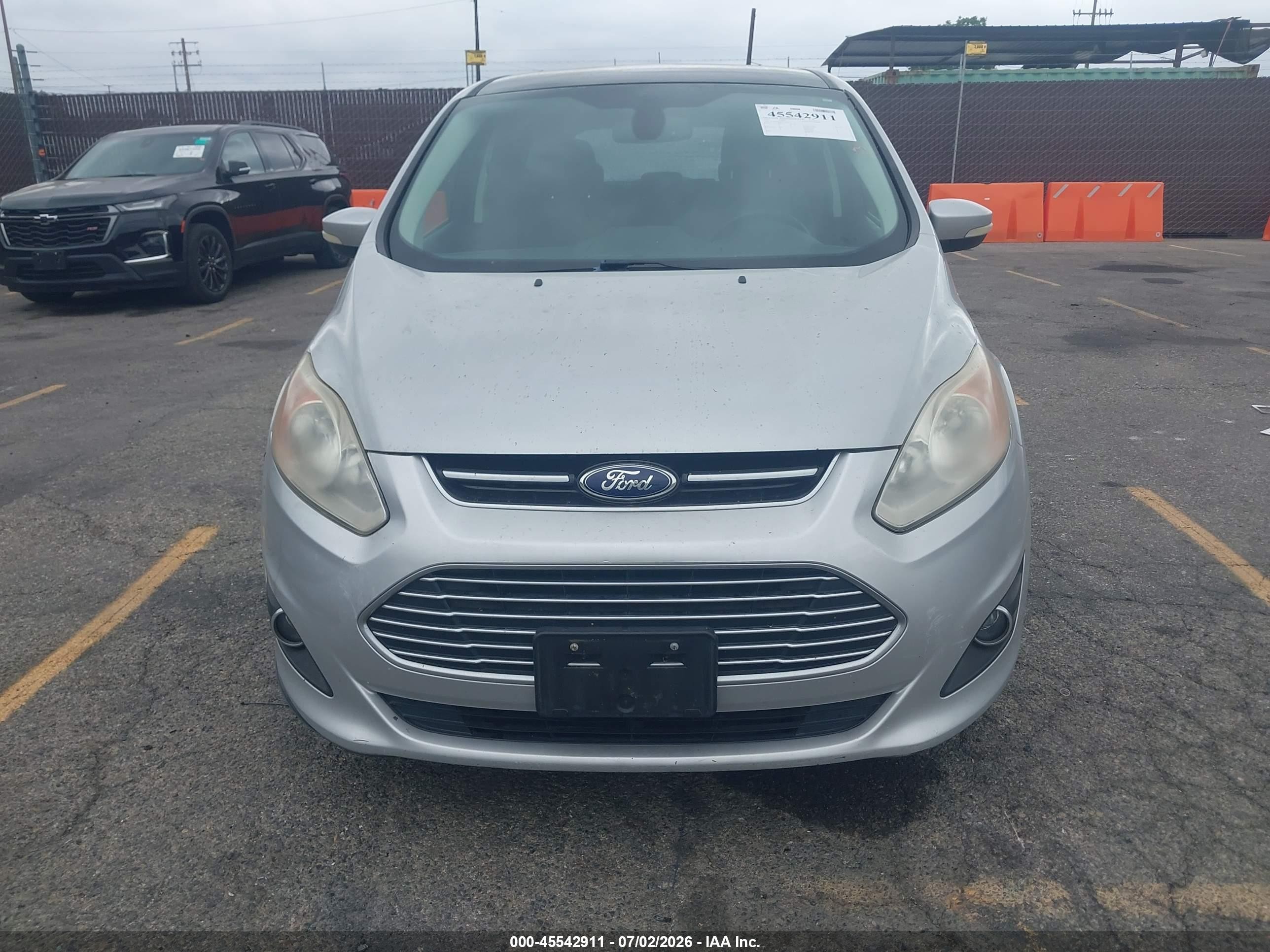 2013 Ford C-max Hybrid Sel Silver vin: 1FADP5BU6DL555734