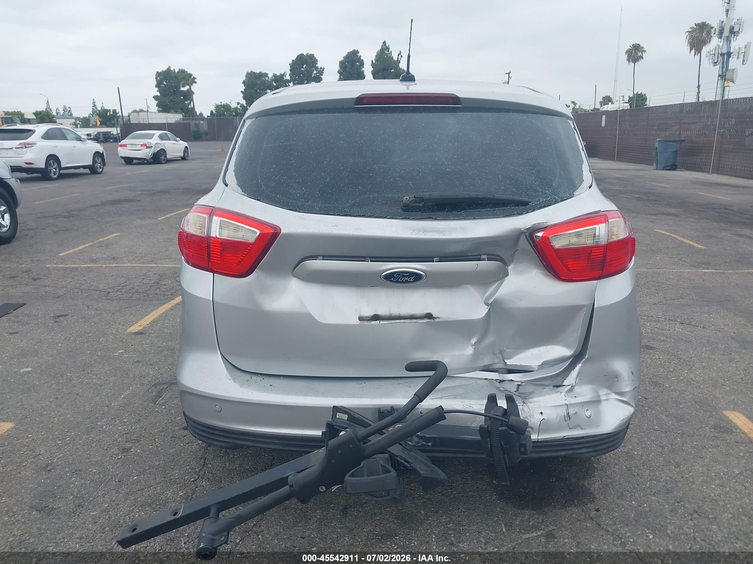 2013 Ford C-max Hybrid Sel Silver vin: 1FADP5BU6DL555734