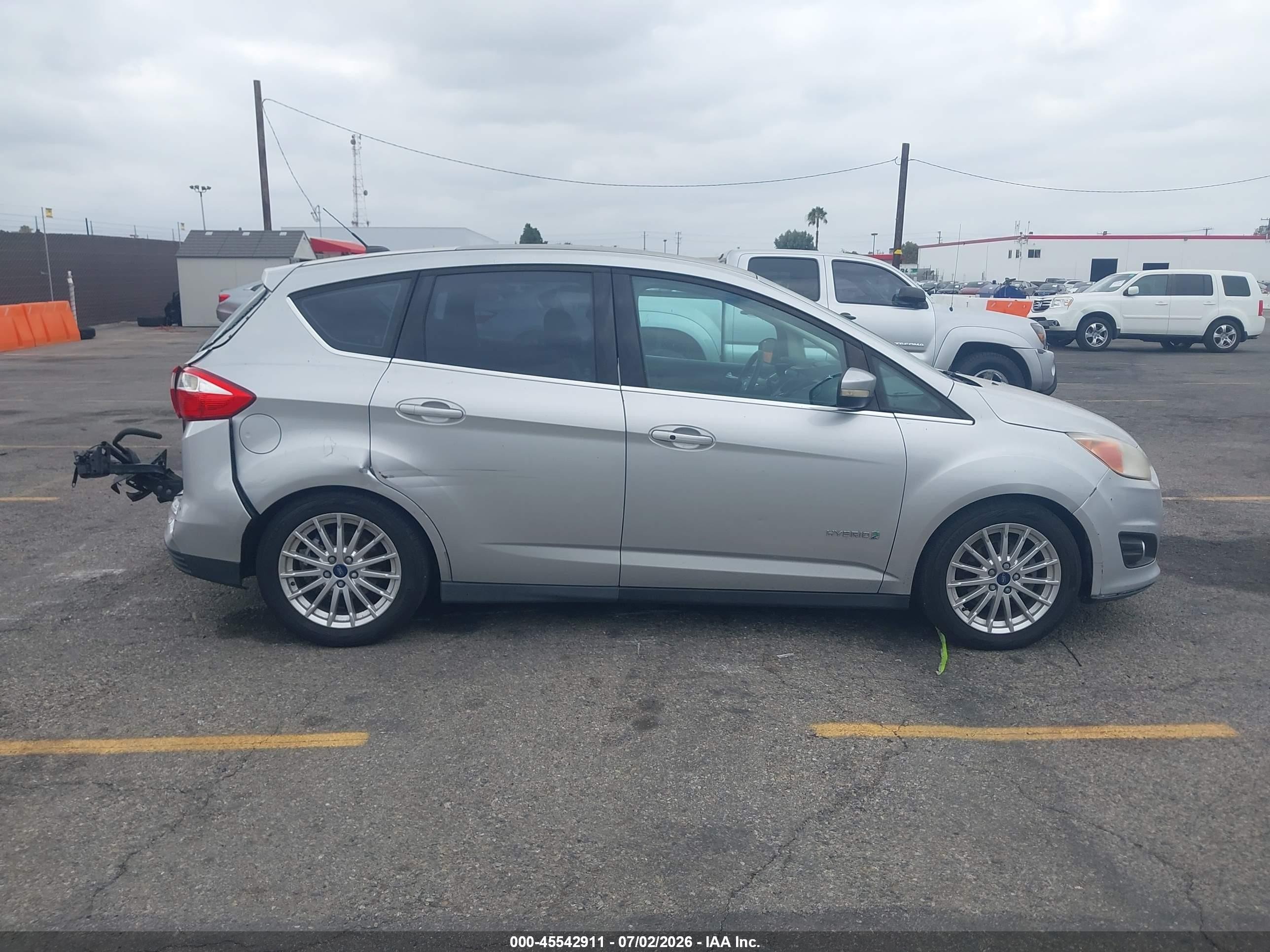 2013 Ford C-max Hybrid Sel Silver vin: 1FADP5BU6DL555734