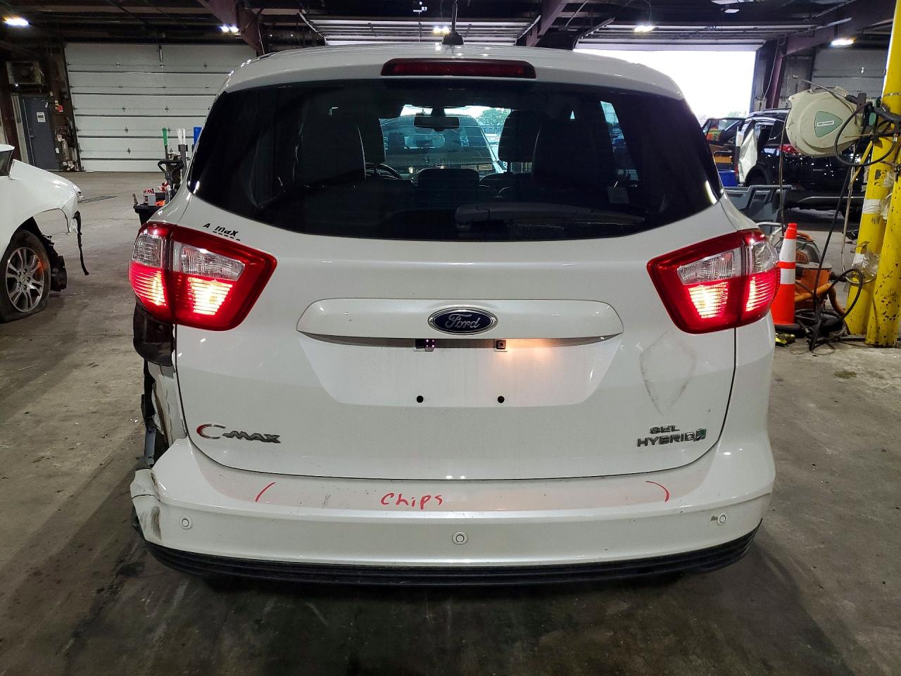 2014 Ford C-max Sel White vin: 1FADP5BU6EL509483
