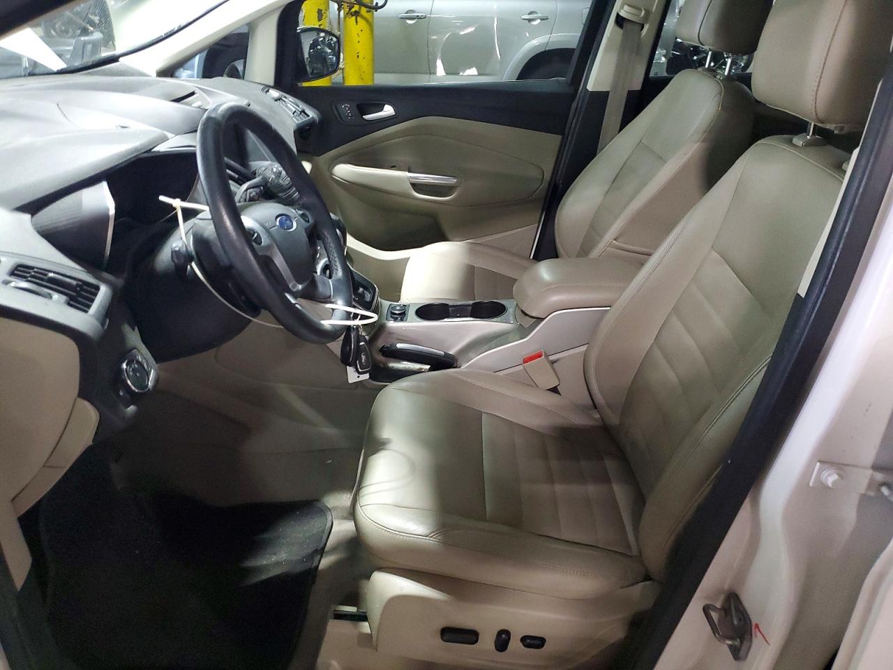 2014 Ford C-max Sel White vin: 1FADP5BU6EL509483