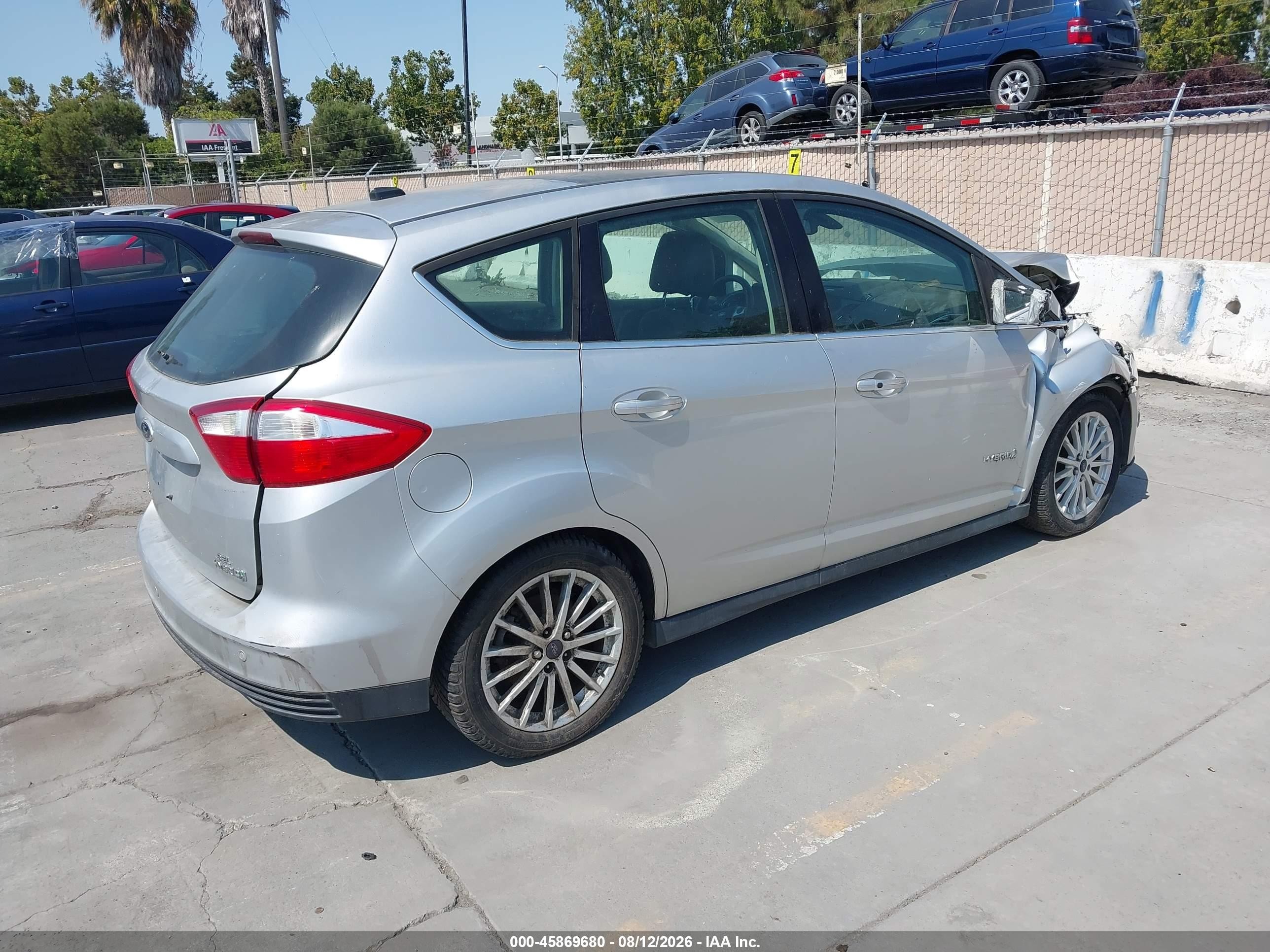 2013 Ford C-max Hybrid Sel Silver vin: 1FADP5BU7DL520071