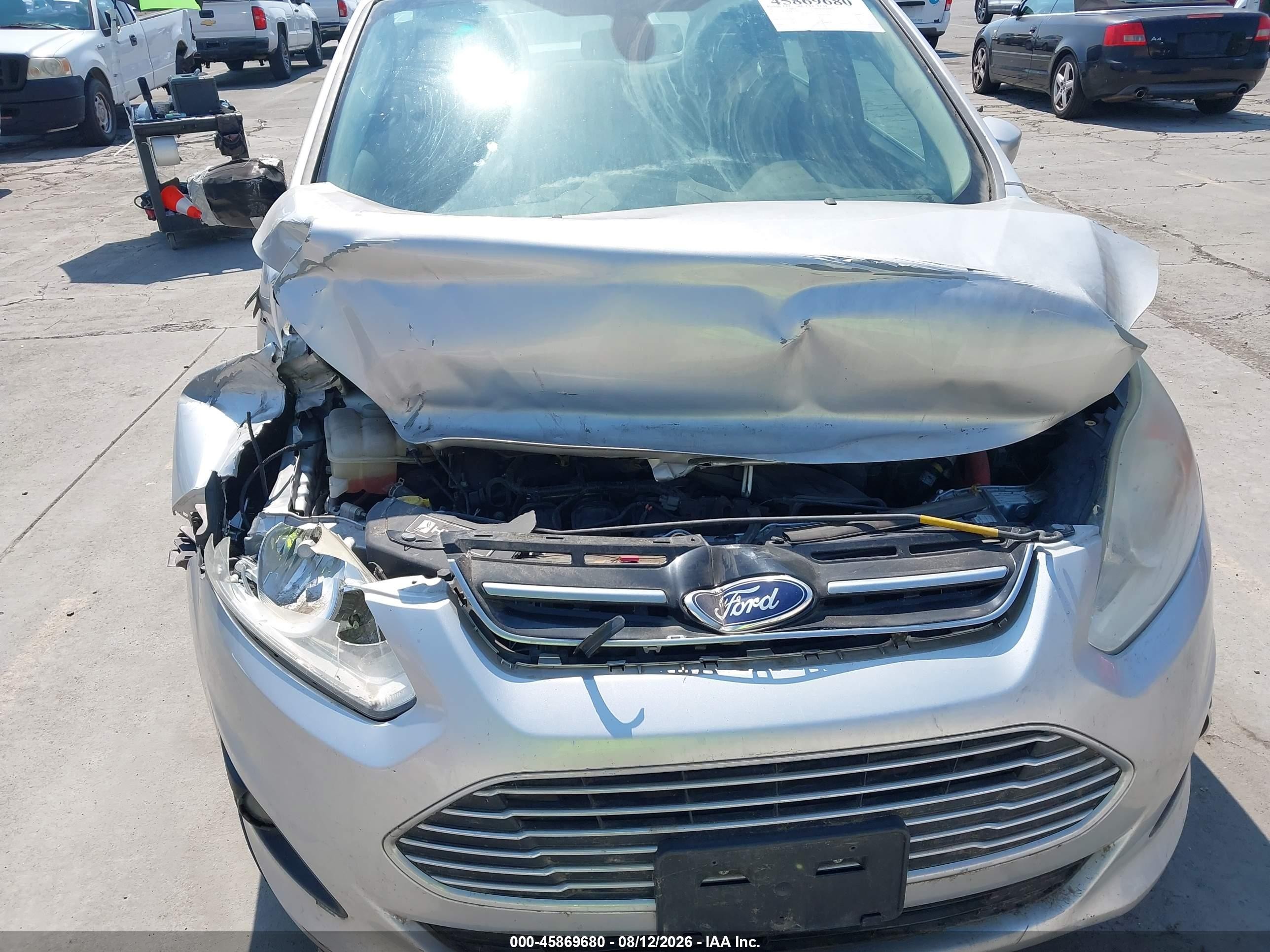 2013 Ford C-max Hybrid Sel Silver vin: 1FADP5BU7DL520071