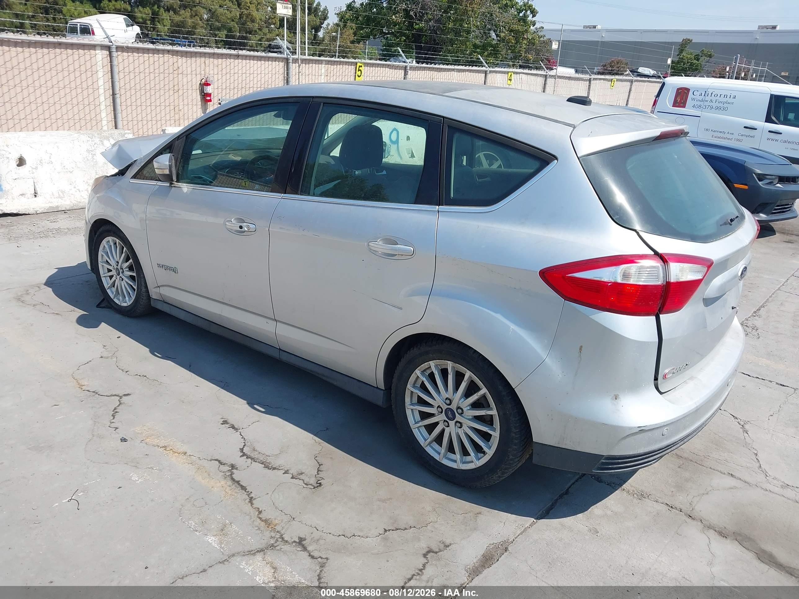 2013 Ford C-max Hybrid Sel Silver vin: 1FADP5BU7DL520071