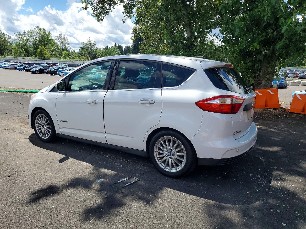 2013 Ford C-max Sel White vin: 1FADP5BU7DL524301