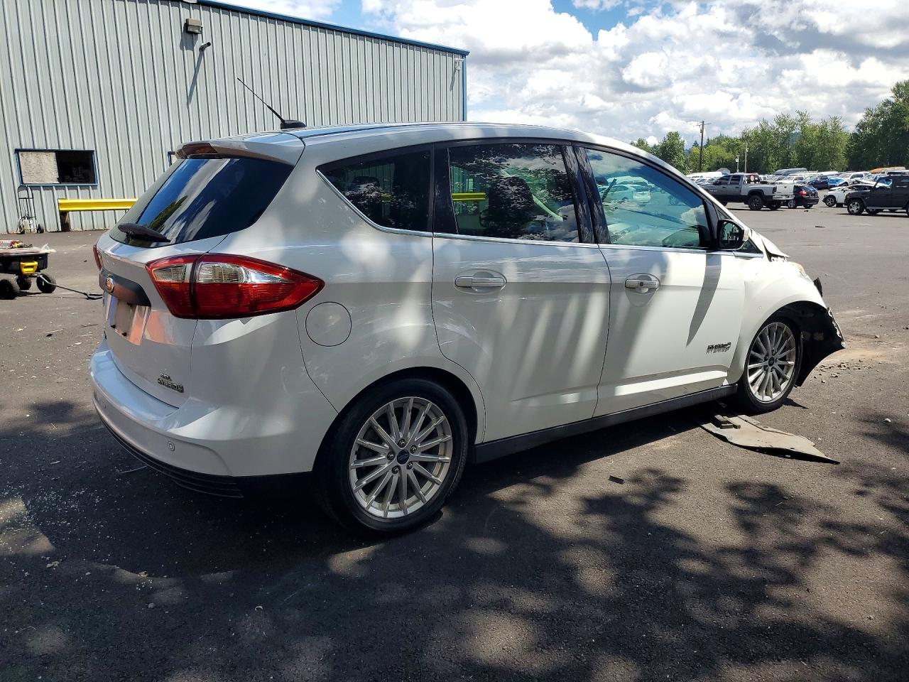 2013 Ford C-max Sel White vin: 1FADP5BU7DL524301
