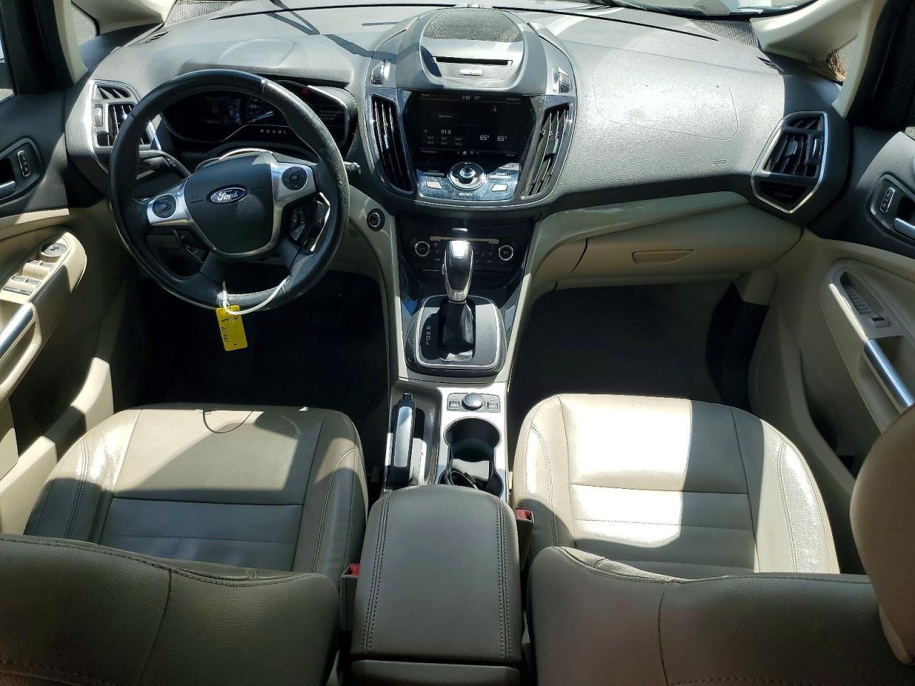 2013 Ford C-max Sel White vin: 1FADP5BU7DL524301