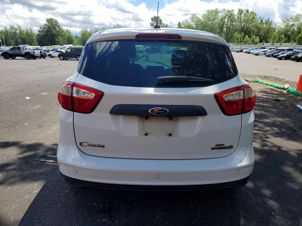 2013 Ford C-max Sel White vin: 1FADP5BU7DL524301