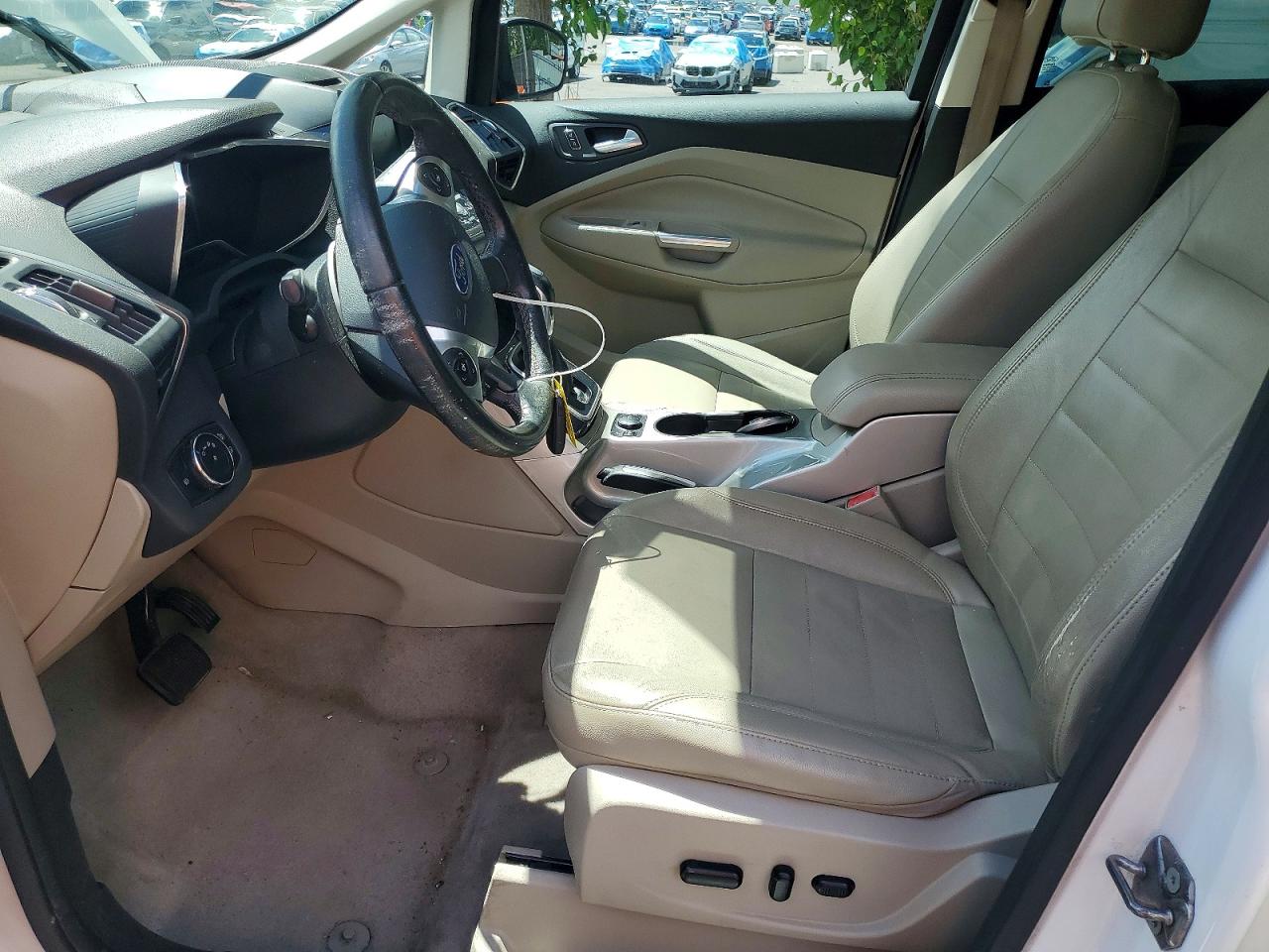 2013 Ford C-max Sel White vin: 1FADP5BU7DL524301