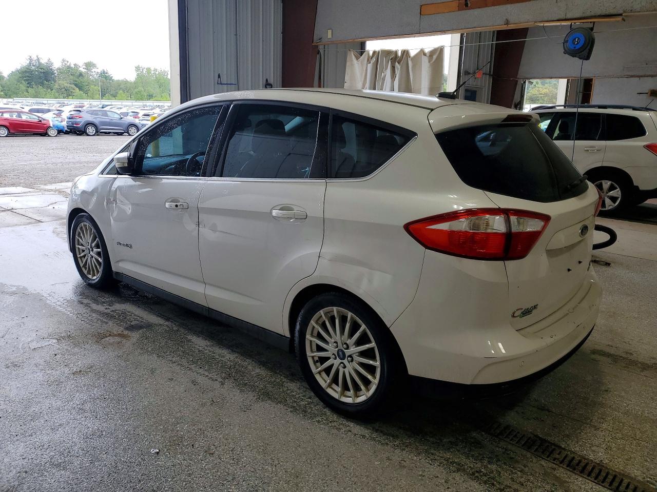 2013 Ford C-max Sel White vin: 1FADP5BU7DL526503